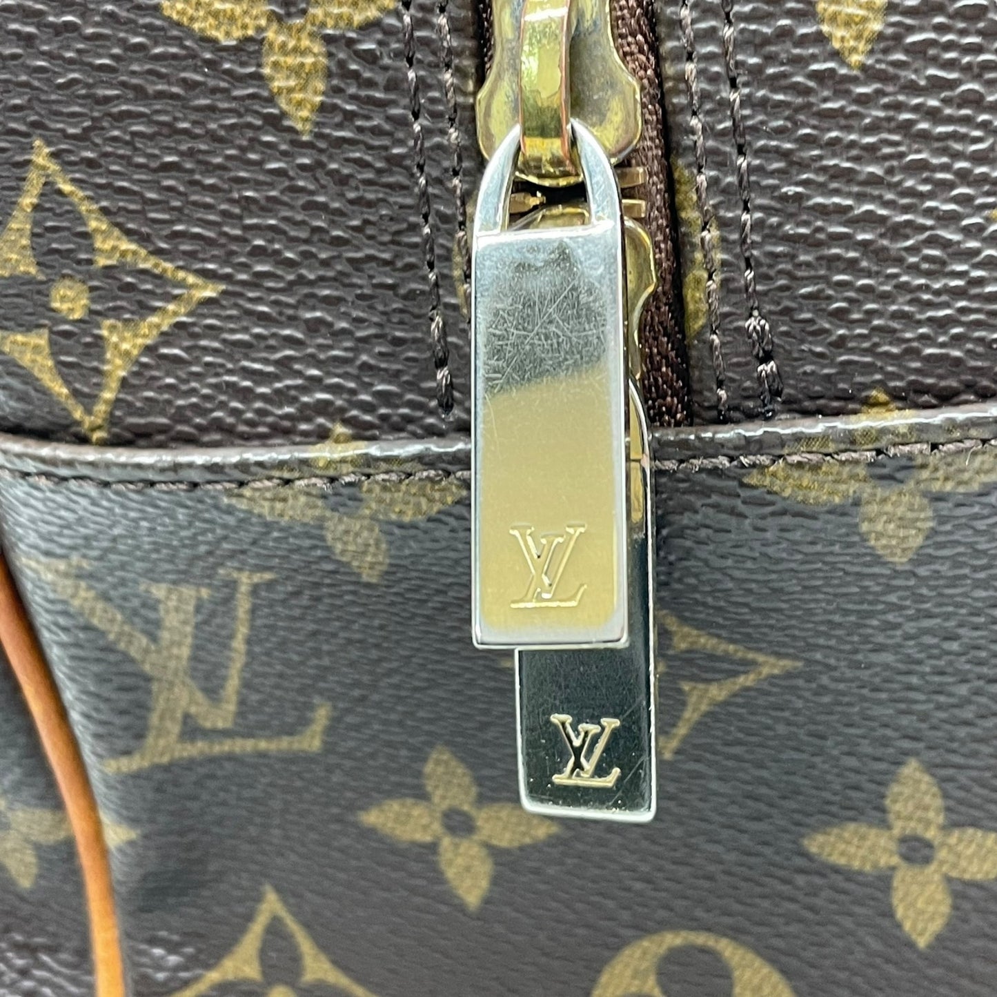 Authentic LOUIS VUITTON Monogram Cite Shoulder Bag M51181 Brown PVC Leather Gold Hardware Tote Bag Men's Women's Shoulder Strap