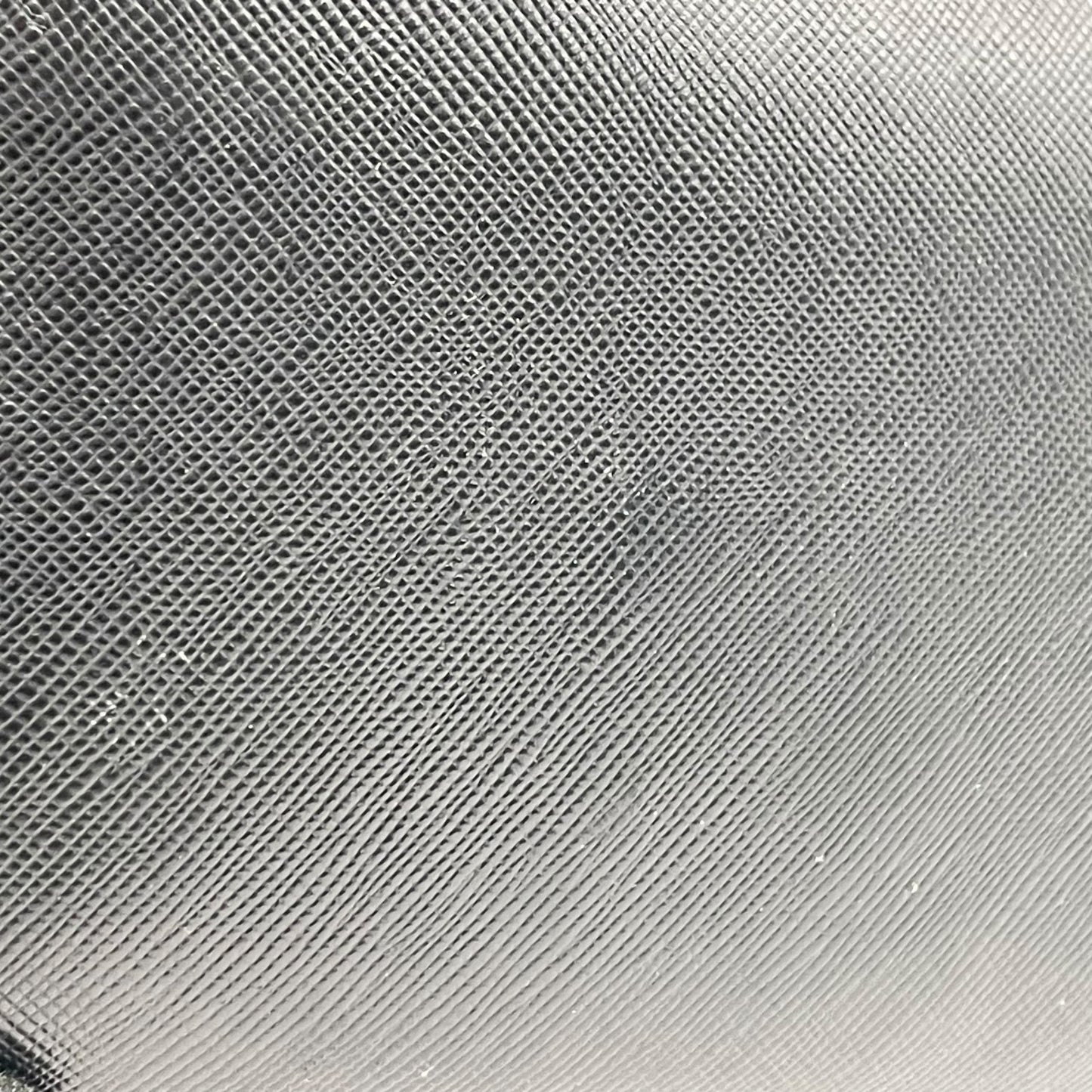 Authentic PRADA Saffiano Leather Long Wallet Black Round Zipper Logo Gold Hardware Women's