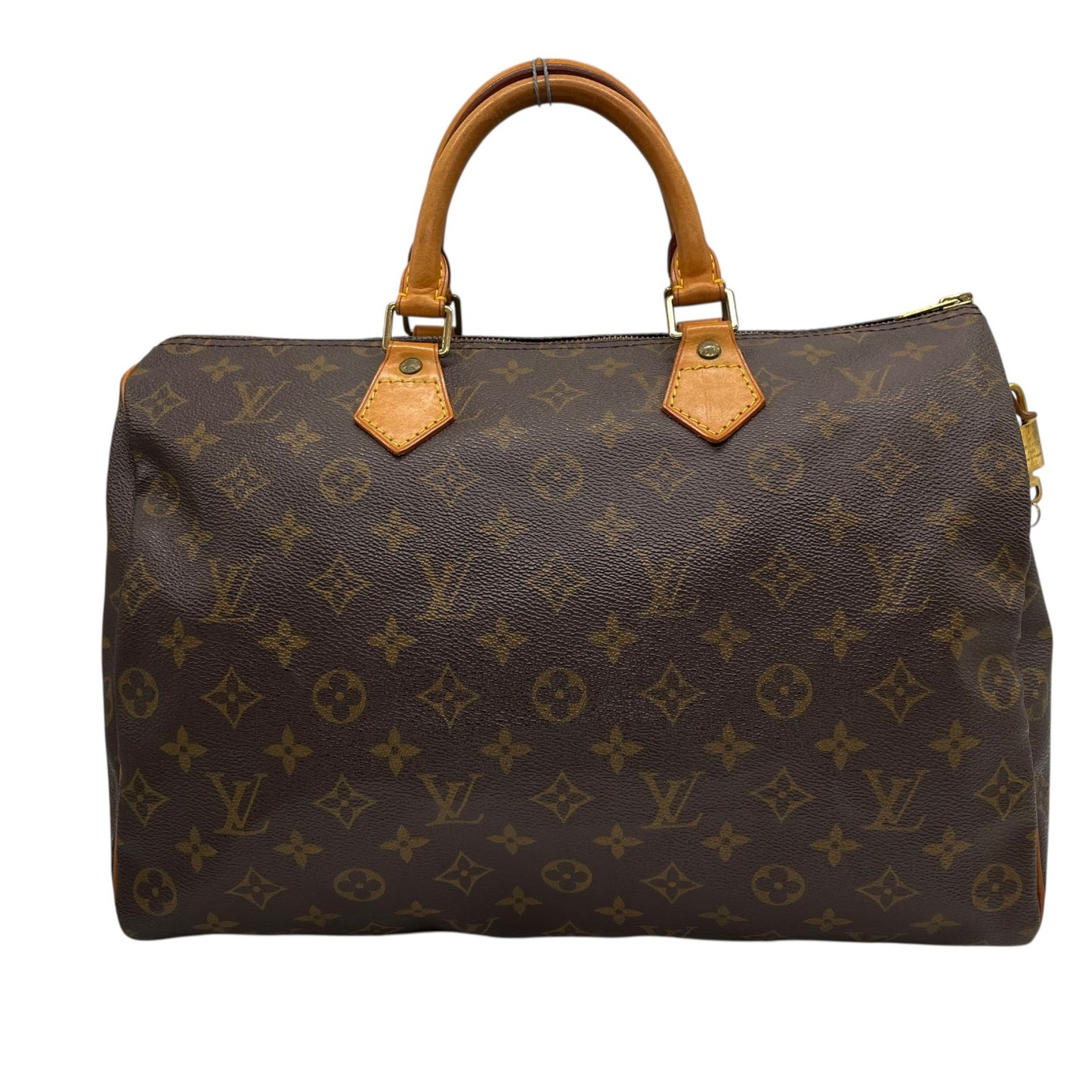 LOUIS VUITTON ルイヴィトン スピーディ35 2WAY ミニボストンバッグ モノグラム PVC レザー ブラウン ゴールド金具 M41107 レディース 斜め掛け パドロック付 E