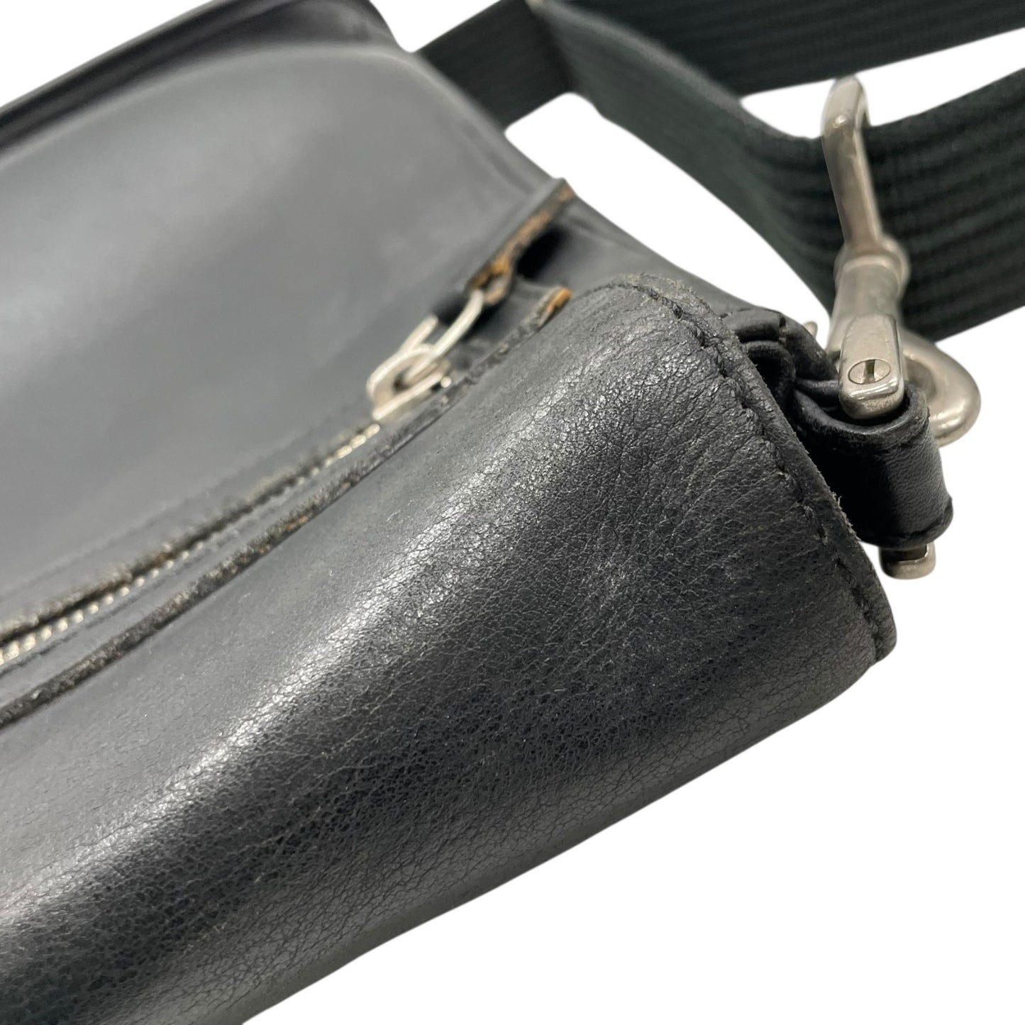 希少 COACH コーチ ショルダーバッグ メッセンジャー 肩掛け 斜め掛け USA製 グラブタンレザー 黒 ブラック シルバー金具 9431 ヴィンテージ オールレザー 本革 U12