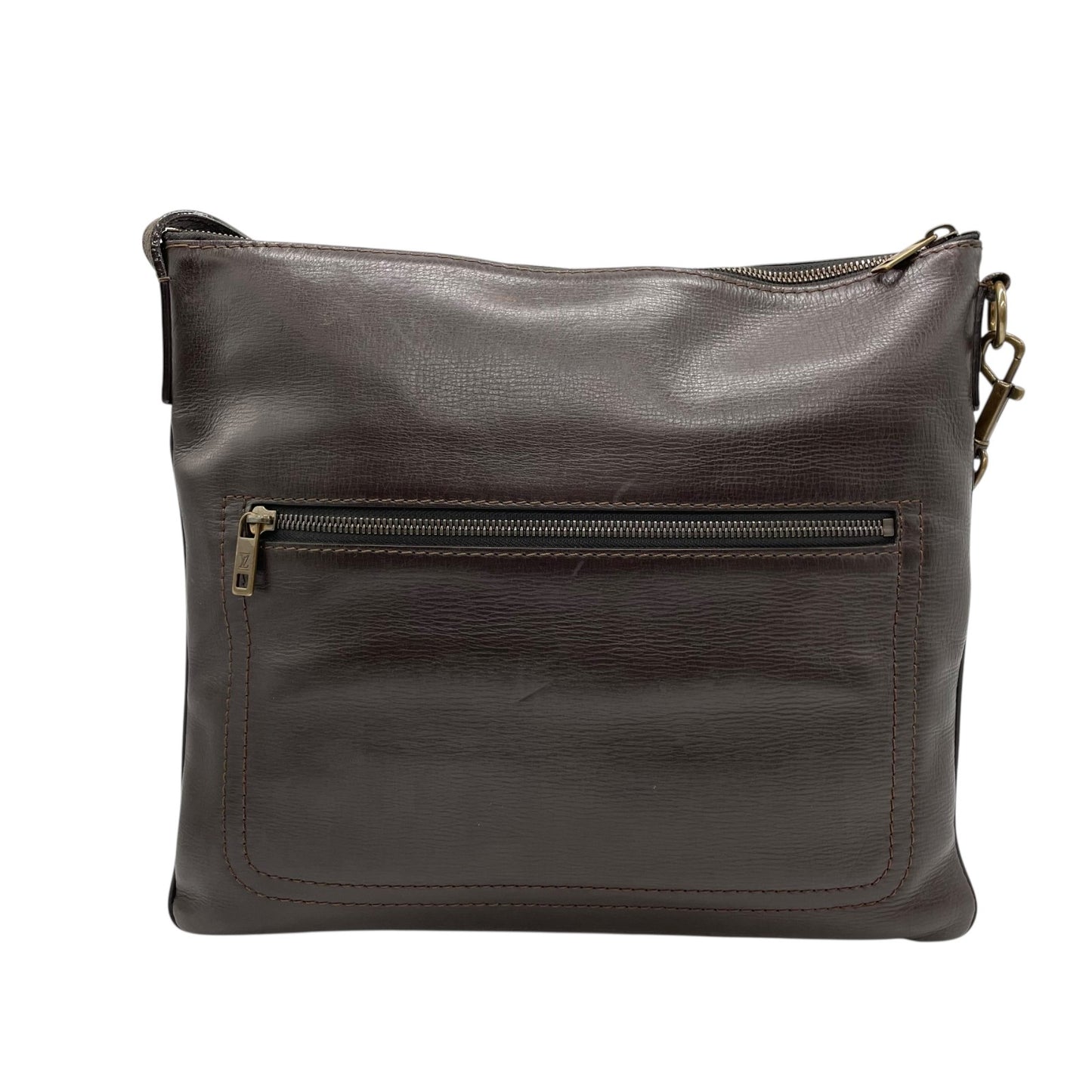 ルイ・ヴィトン LOUIS VUITTON サック・プラ ショルダーバッグ ユタレザー ブラウン系 カフェ M92073 メンズ レディース K8