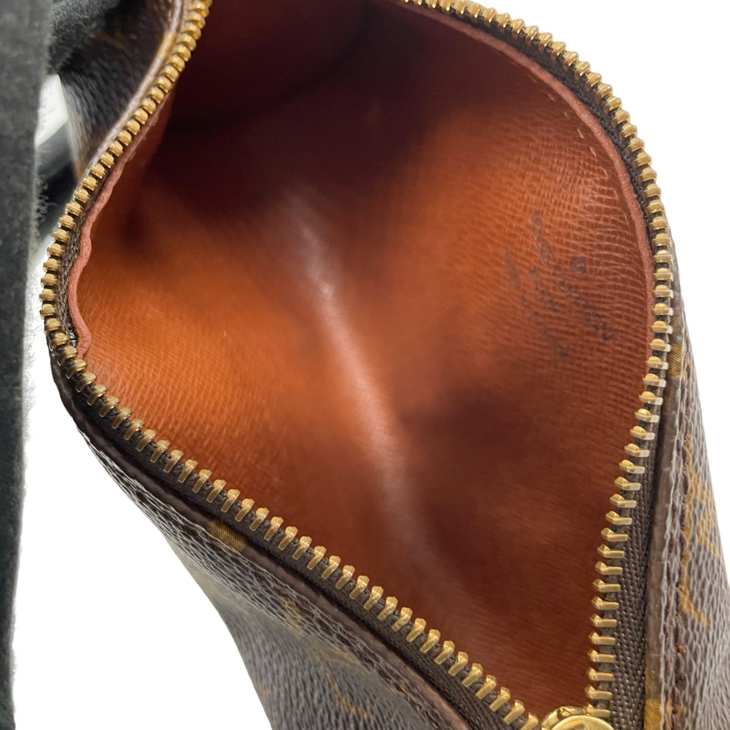 美品 ルイヴィトン モノグラム パピヨン用 ミニポーチ モノグラムキャンバス×レザー ゴールド金具 正規品 D2