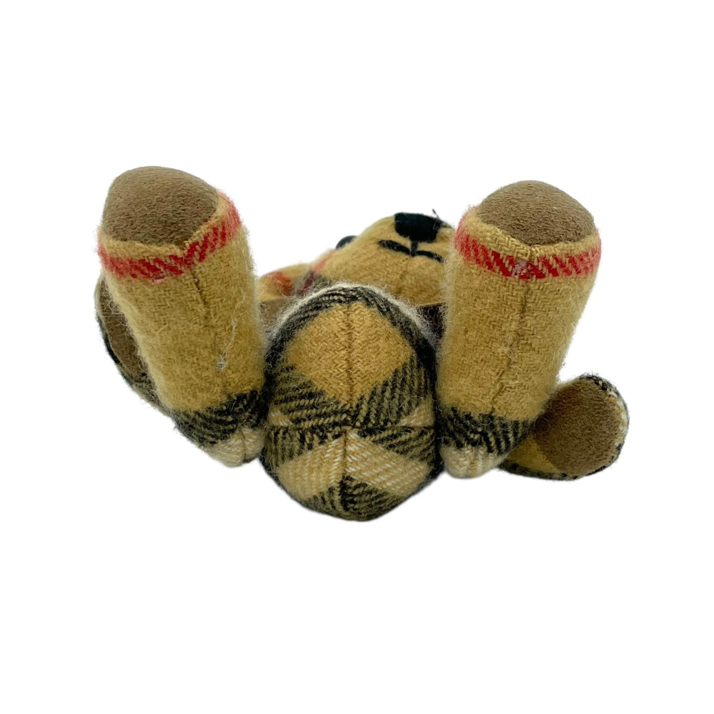 美品 バーバリー BURBERRY チェックベア くま マスコット バッグチャーム キーホルダー テディベア ゴールド金具 箱付き M3