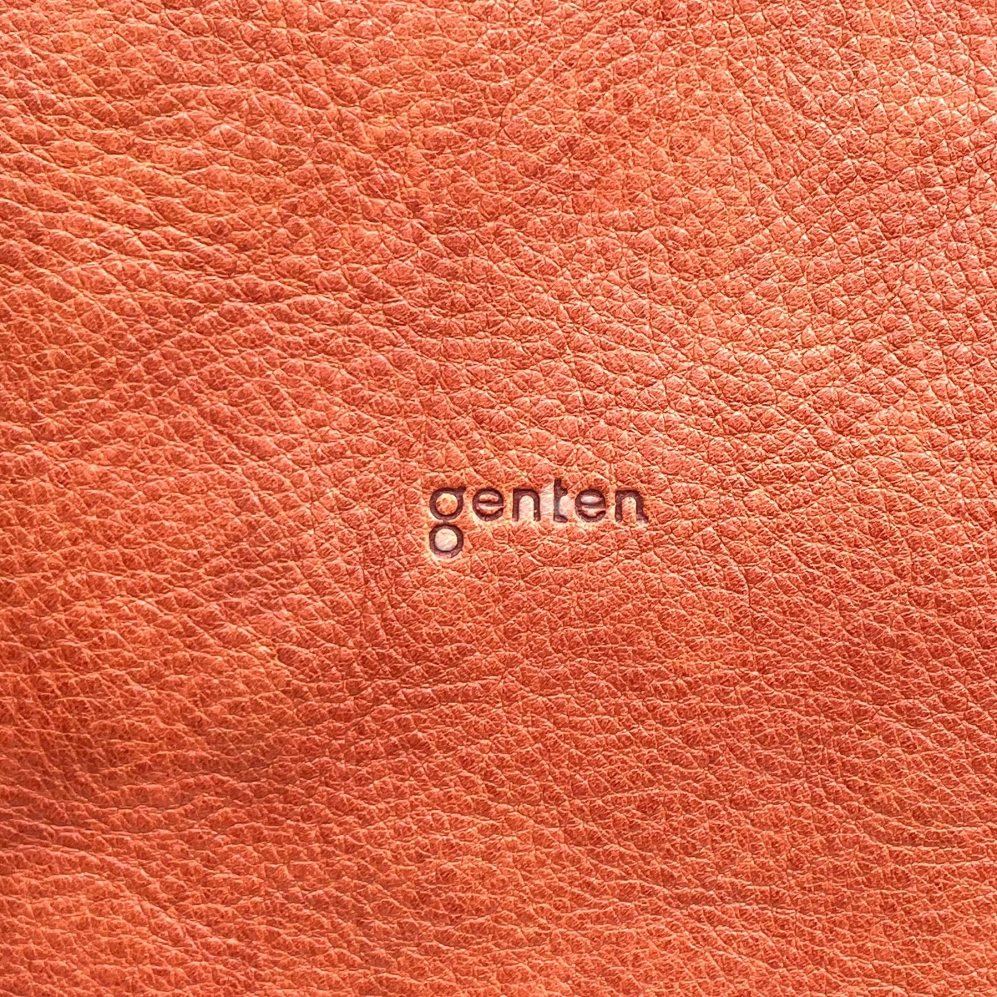 ゲンテン genten トートバッグ レザー 本革 オレンジブラウン 茶色 肩掛け ショルダー ナチュラル風味 T2