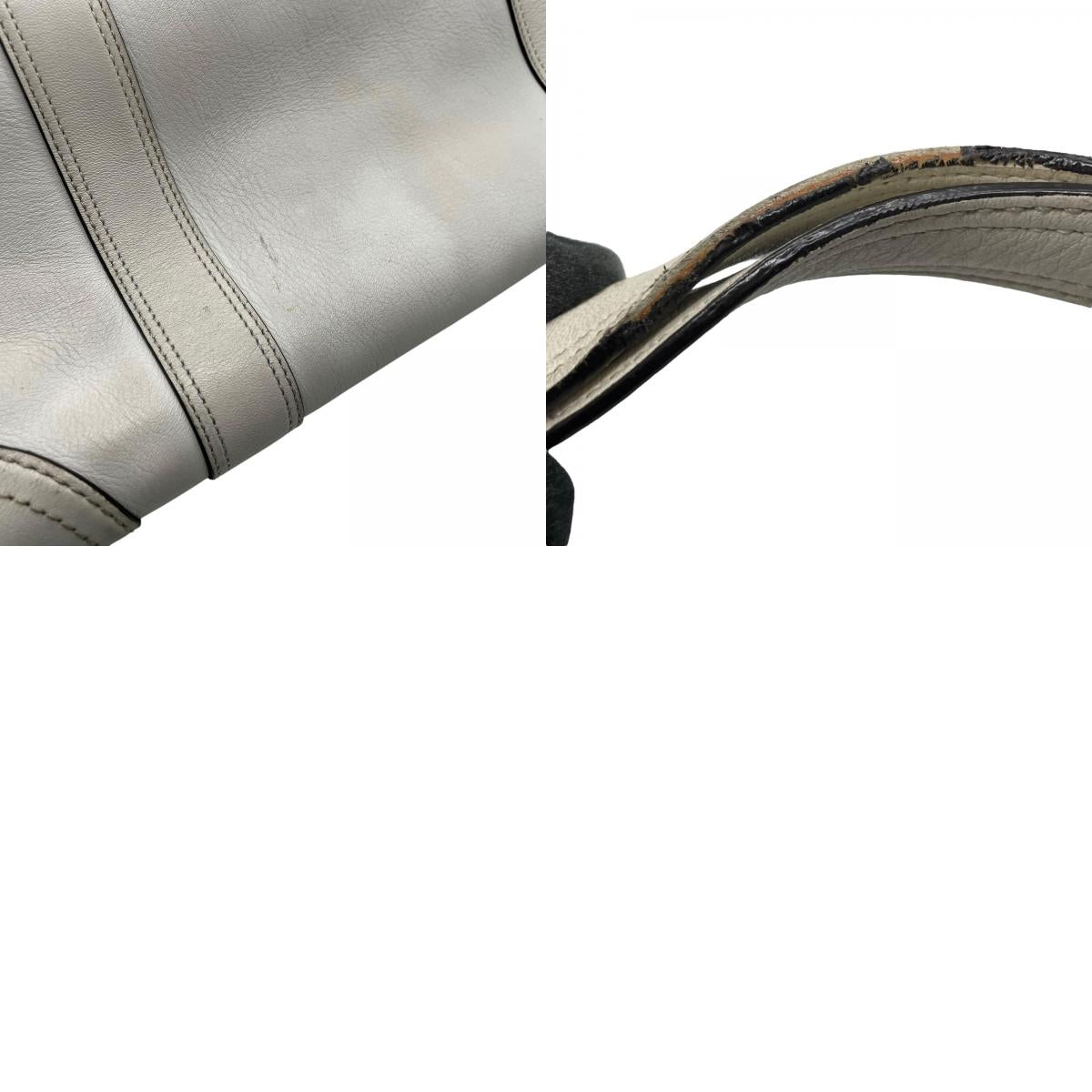 コーチ COACH トートバッグ ホワイト 白 レザー A4収納可 肩掛け可 ロゴチャーム シルバー金具 レディース T1