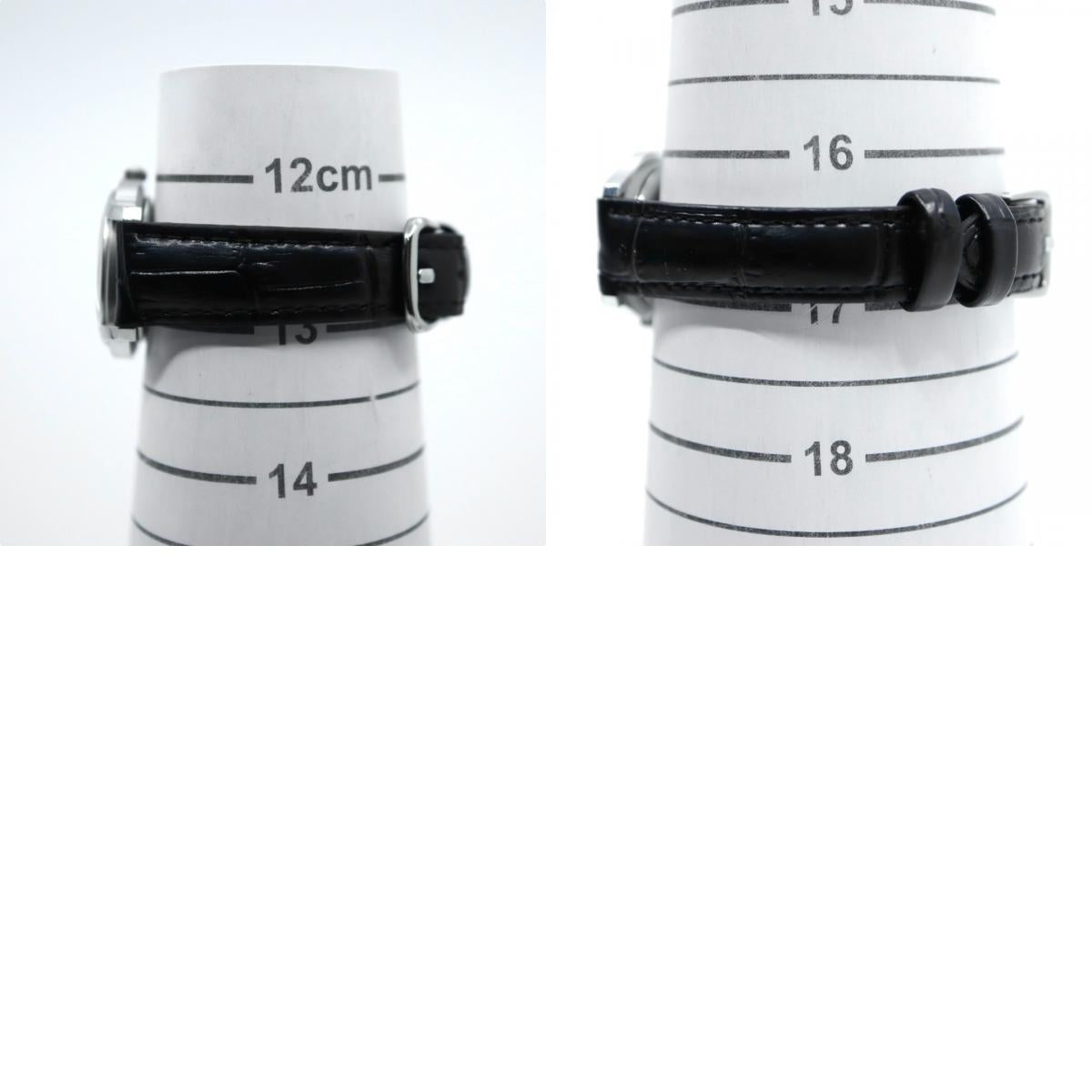 極美品 電池交換済 新品ベルト　グッチ GUCCI 5500L 腕時計 レディースウォッチ クォーツ シルバー文字盤 ローマンインデックス デイト表示 ステンレススチール レザーベルト クラシック エレガント ドレスウォッチ 稼働品 G3