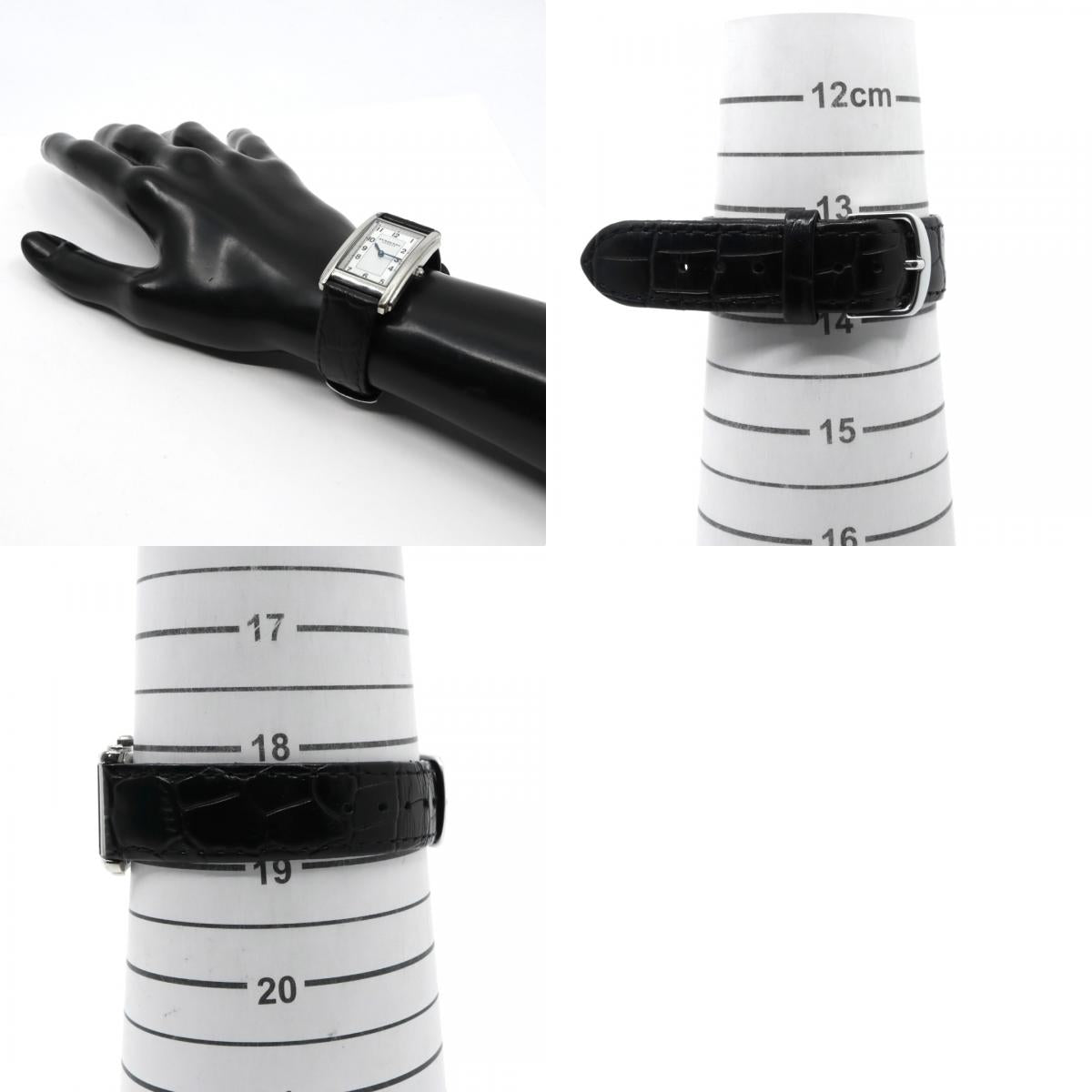 極美品 電池交換済 新品ベルト バーバリーロンドン 12100G 腕時計 レディースウォッチ スクエア レクタンギュラー クォーツ シルバー ホワイト文字盤 レザー アナログ クラシック ドレスウォッチ ビジネス 稼働品 G3