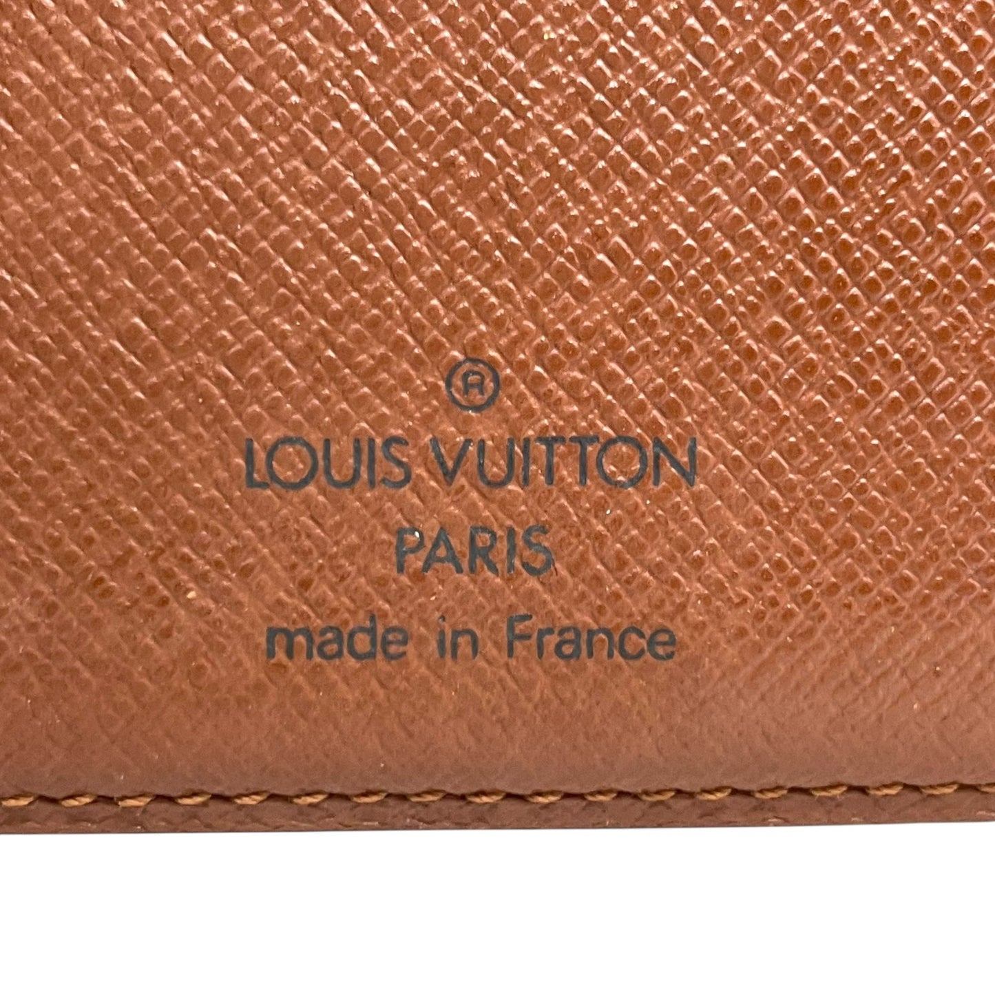 ルイ・ヴィトン Louis Vuitton ジャポン サンガプール M60530 モノグラムキャンバス 二つ折り カードケース パスケース 名刺入れ ブラウン PVC×レザー ゴールド金具 メンズ レディース M5