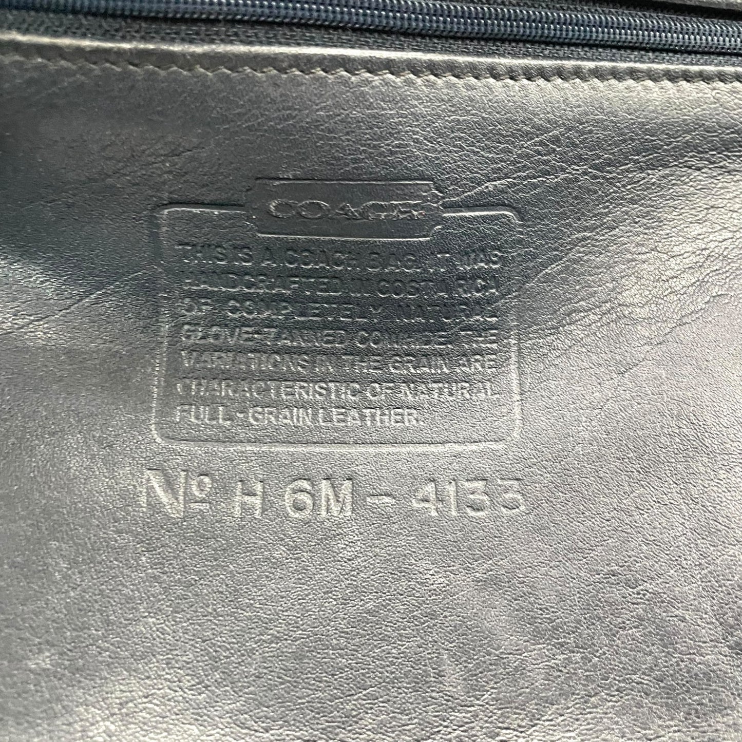 コーチ COACH オールドコーチ ハンドバッグ ミニトートバッグ 紺 ネイビー レザー ゴールド金具 ファスナー開閉 ロゴチャーム ヴィンテージ レディース S61