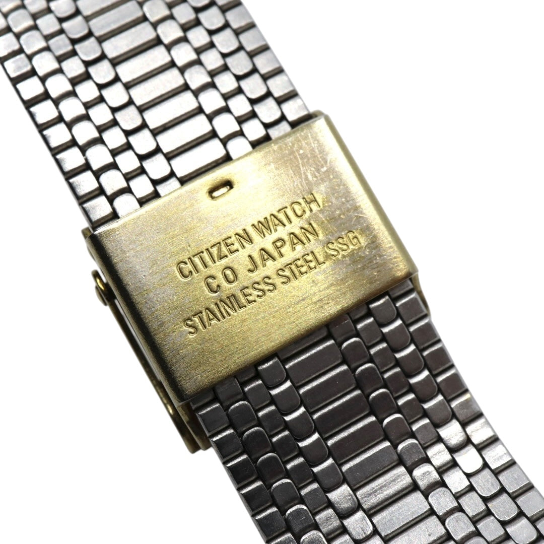 CITIZEN シチズン クォーツ 腕時計 ゴールドカラー レクタンギュラー ステンレス メンズ レディース アナログ G11