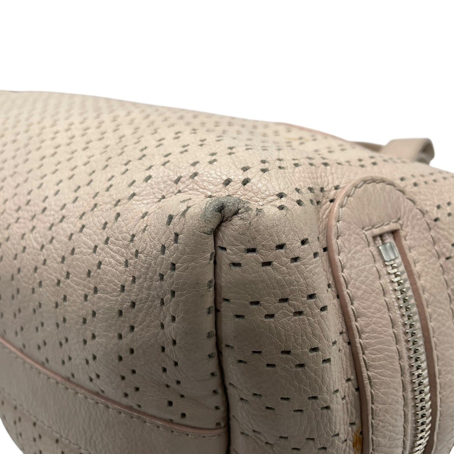 Chloé クロエ ケララ トートバッグ レザー Y2K vintage archive 00s パンチング ヌードカラー シルバーハードウェア 大容量 キャリーオール レディース U10