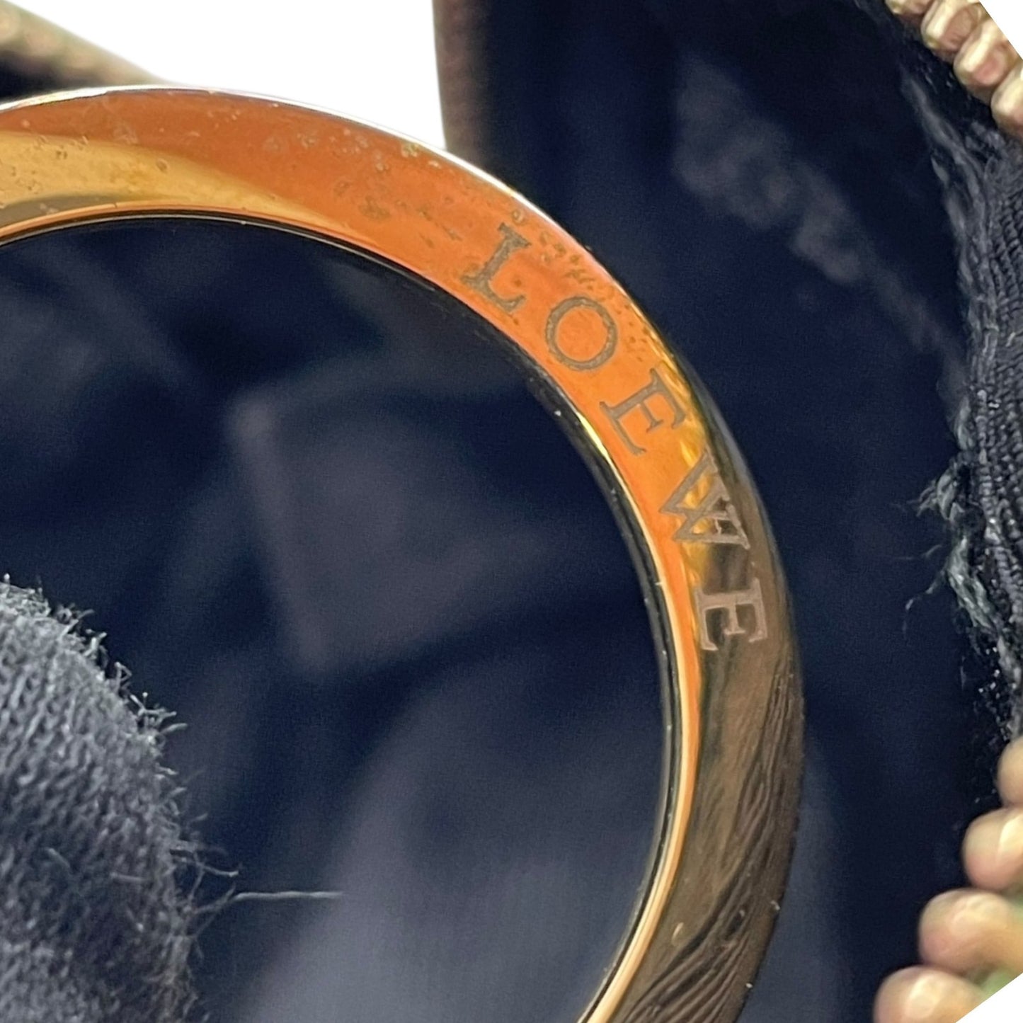 Authentic LOEWE Amazona Micro Mini Shoulder Bag Metallic Green Leather Anagram Logo Crossbody Gold Hardware Vintage Women's