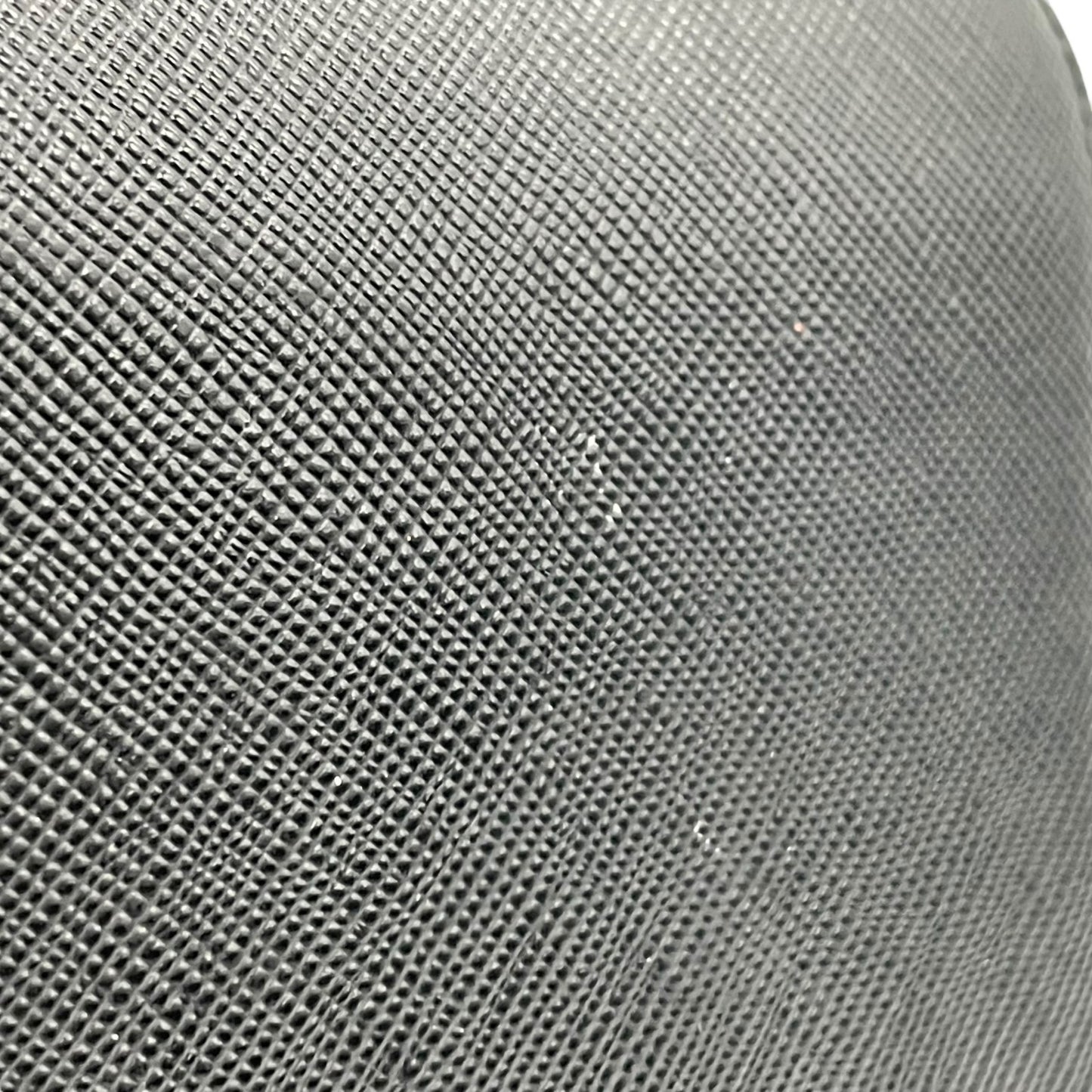 Authentic PRADA Saffiano Leather Long Wallet Black Round Zipper Logo Gold Hardware Women's