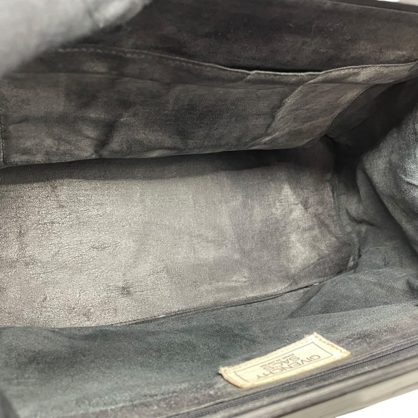 GIVENCHY ジバンシィ ジバンシー SACS ハンドバッグ 黒 ブラック レザー 本革 ゴールド金具 トップハンドル Gロゴ 手提げ レディース ヴィンテージ B5