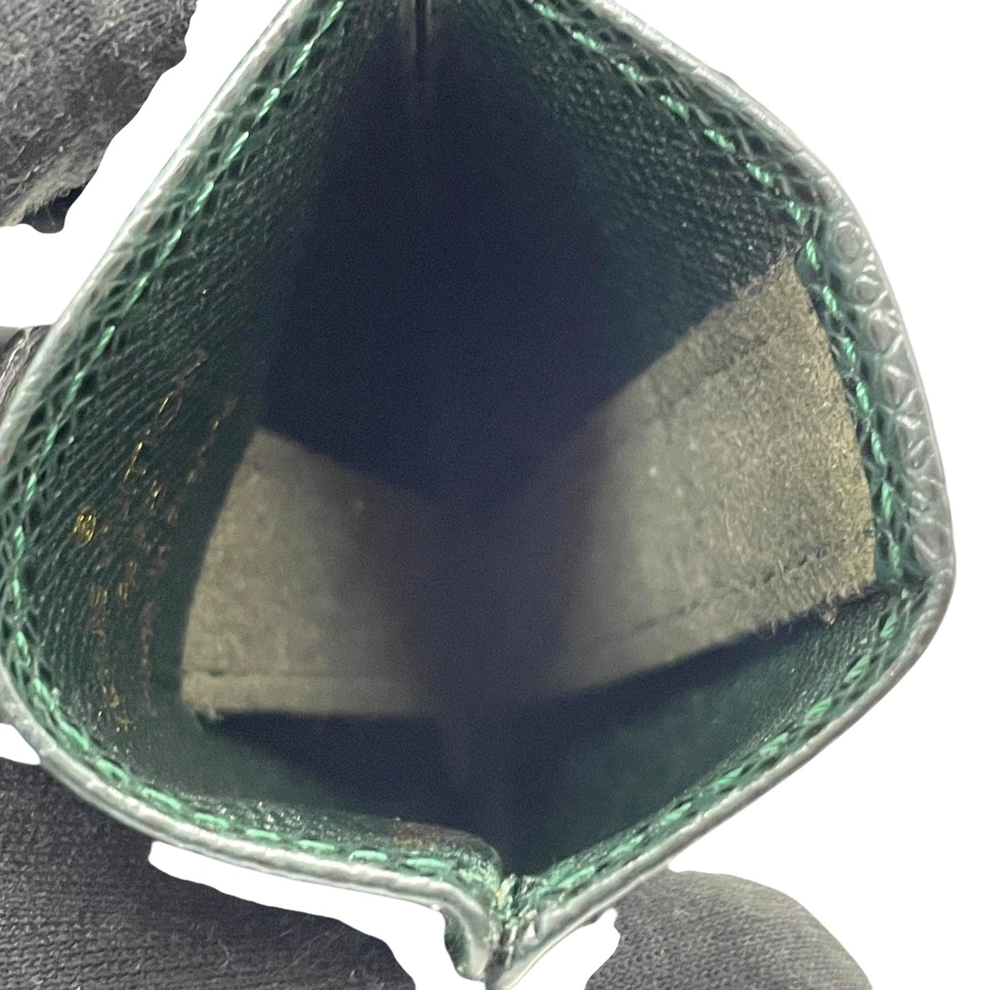 美品 LOUIS VUITTON ルイヴィトン タイガ エテュイ カルト デヴィジット トワレット カードケース M30544 緑 グリーン レザー 定期ケース メンズ ビジネス W3