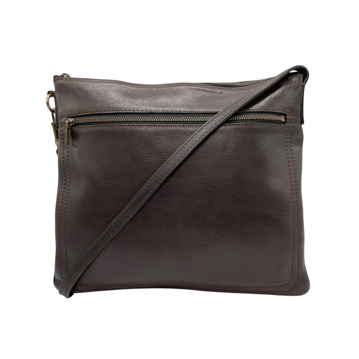 ルイ・ヴィトン LOUIS VUITTON サック・プラ ショルダーバッグ ユタレザー ブラウン系 カフェ M92073 メンズ レディース K8