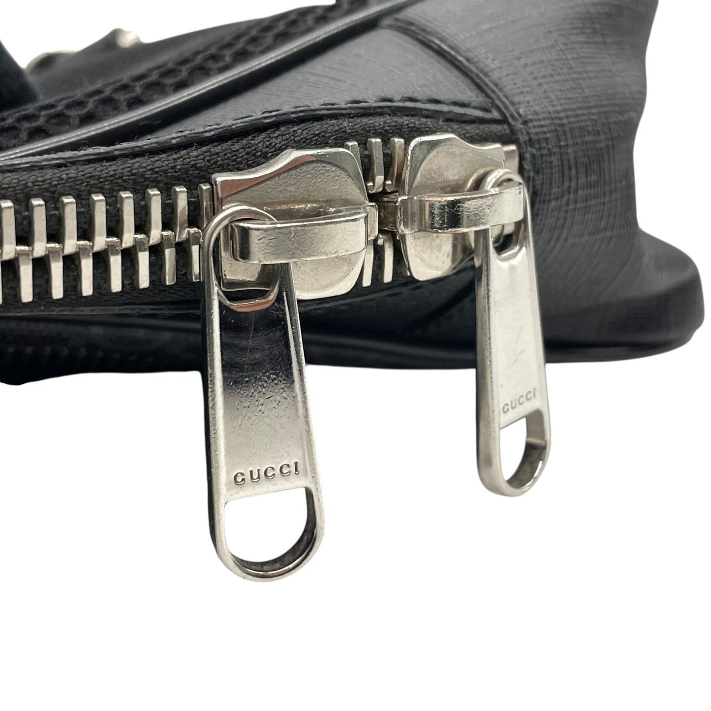 GUCCI グッチ GGスプリーム ボディバッグ ショルダーバッグ ウエストバッグ 黒 ブラック ネイビー PVC レザー GG柄 シルバー金具 478325 メンズ Z1