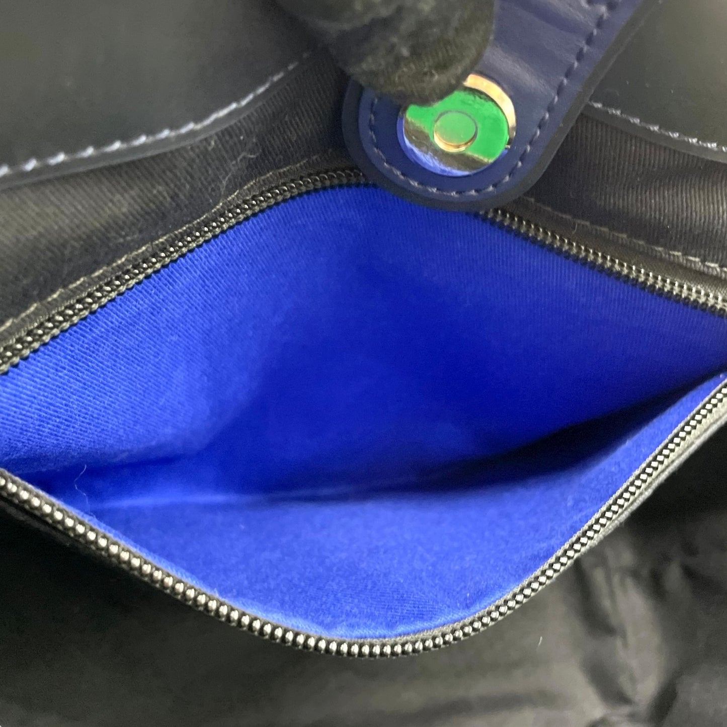 美品 ポールスミス Paul Smith レザー トートバッグ ショルダー 2WAY 紺 ブルー ネイビー 緑 グリーン バイカラー ビジネスバッグ C13