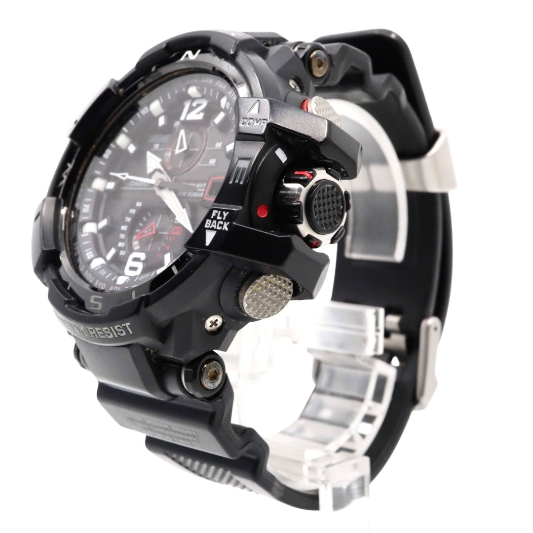美品　カシオ　G-SHOCK　腕時計　グラビティマスター　ブラック　アナログソーラー　電波ソーラー　タフソーラー　マスターオブG　メンズ　GW-A1100-1A3JF　5311　CASIO　ジーショック G4