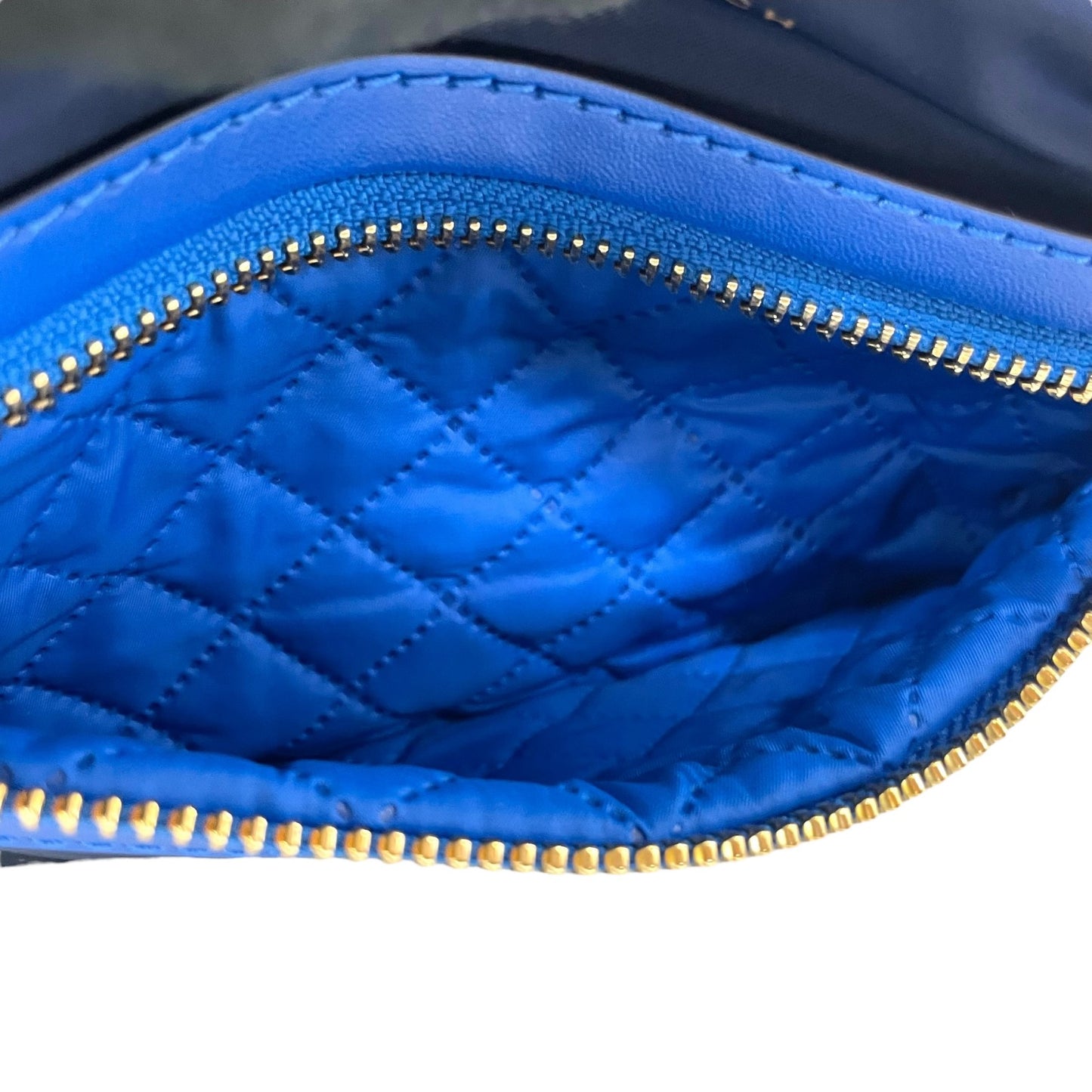 未使用級 美品 トリーバーチ TORY BURCH ボディバッグ ウエストポーチ ショルダーバッグ ネイビー 紺 ブルー 青ナイロン レザー コンビ B1