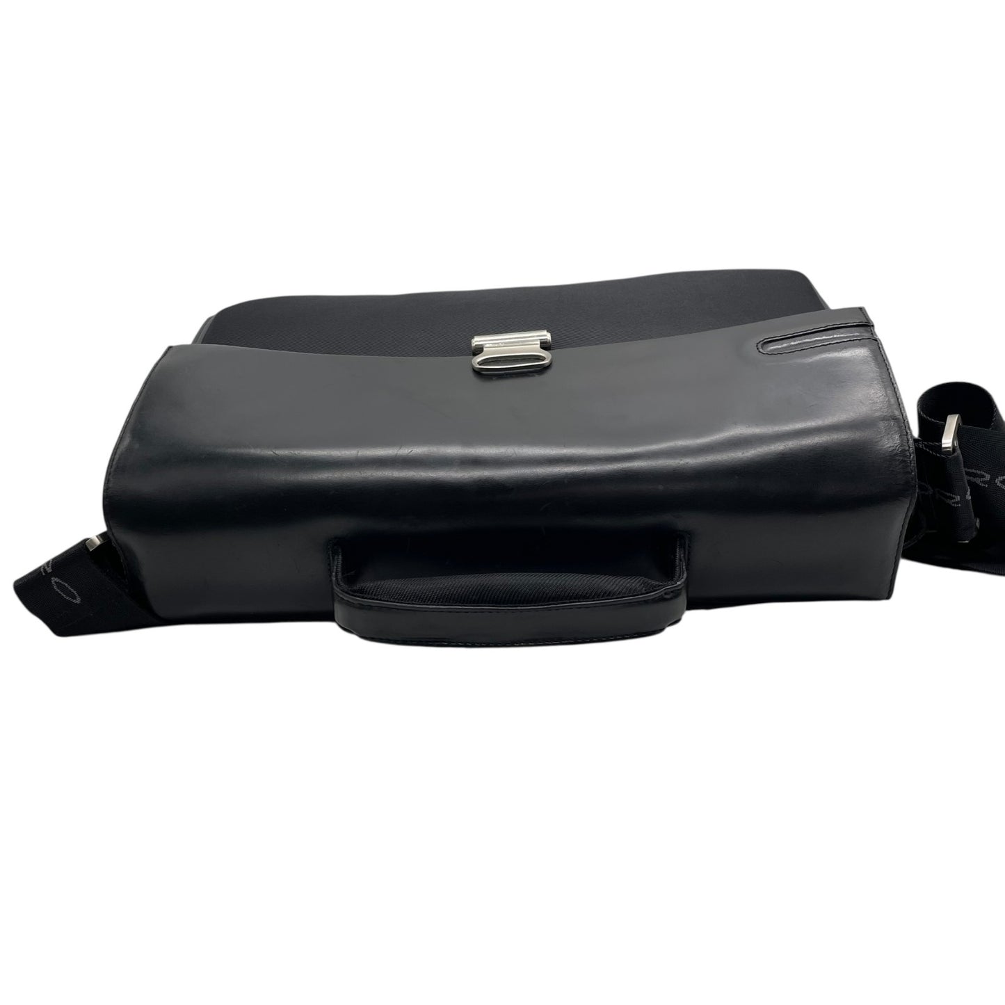 ピクアドロ Piquadro ビジネスバッグ ショルダーバッグ ナイロン×レザー 黒 ブラック メンズ 通勤 2WAY イタリア製 E