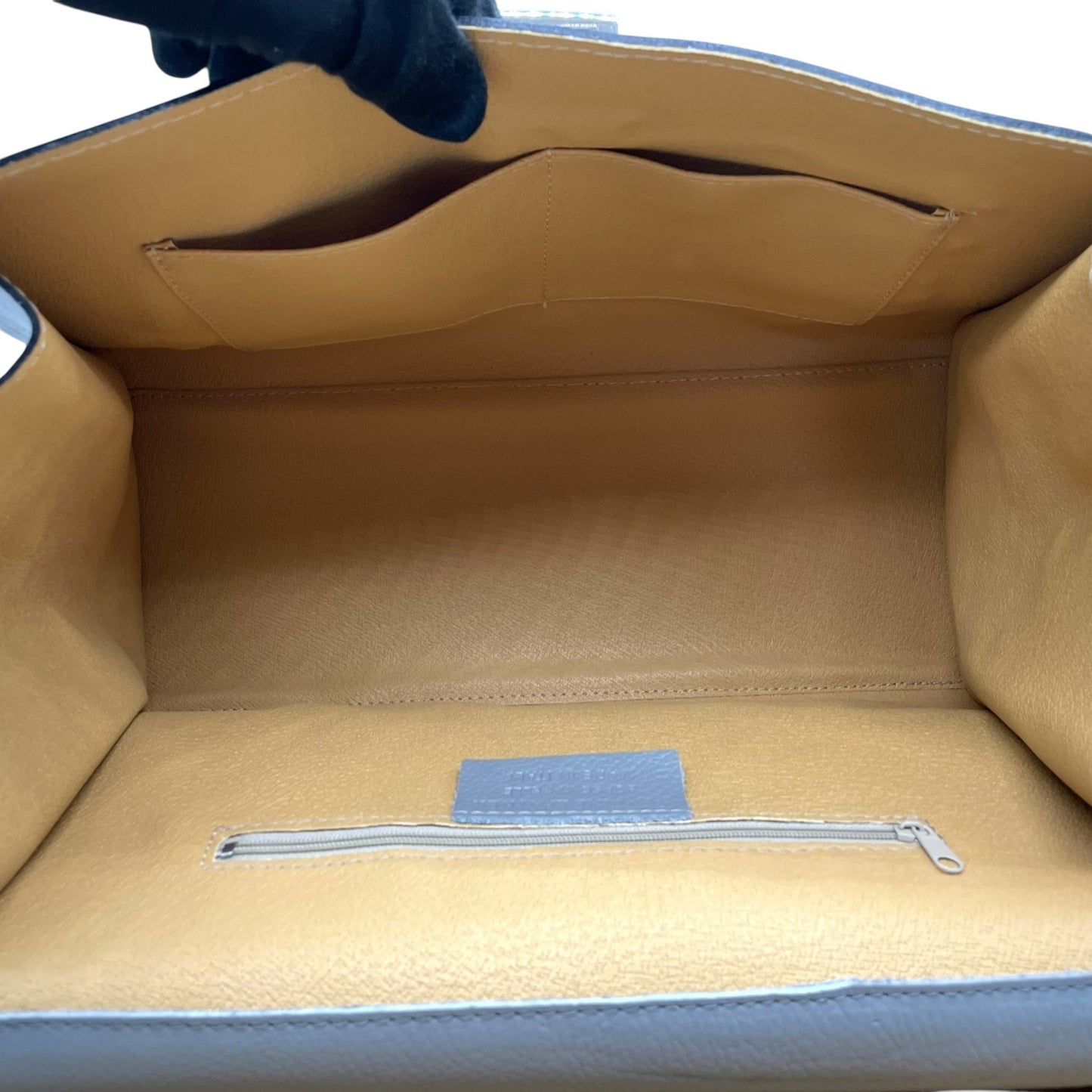 美品 CAMELIA ROMA カメリア 2WAY ハンドバッグ ショルダーバッグ グレー レザー スエード シルバー金具 手提げ 斜め掛け可 エレガント コンパクト レディース Q