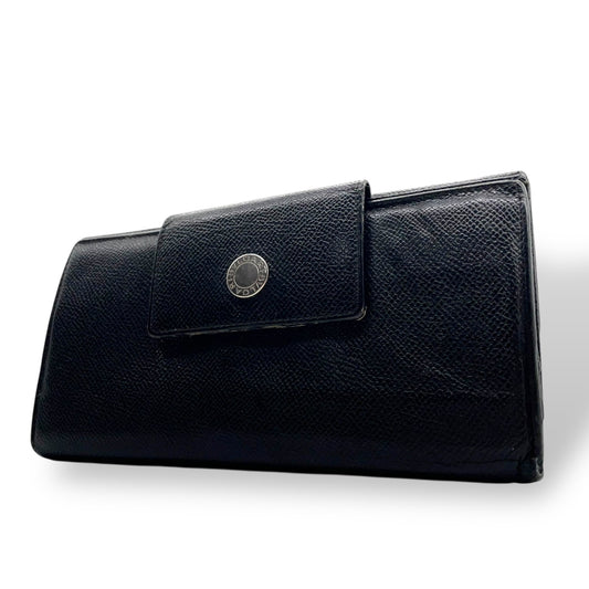 ブルガリ BVLGARI ブルガリブルガリ レザー 長財布 ブラック 黒 ロゴサークル金具 メンズ レディース ヴィンテージ ウォレット W4