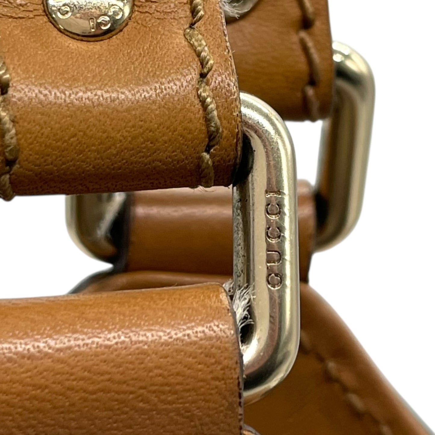 グッチ GUCCI GGデニム GGキャンバス スーキー ハンドバッグ トートバッグ キャンバス×レザー チャーム付 ブルー 青 ブラウン 茶 ゴールド金具 ホーボー Y2K レディース K9