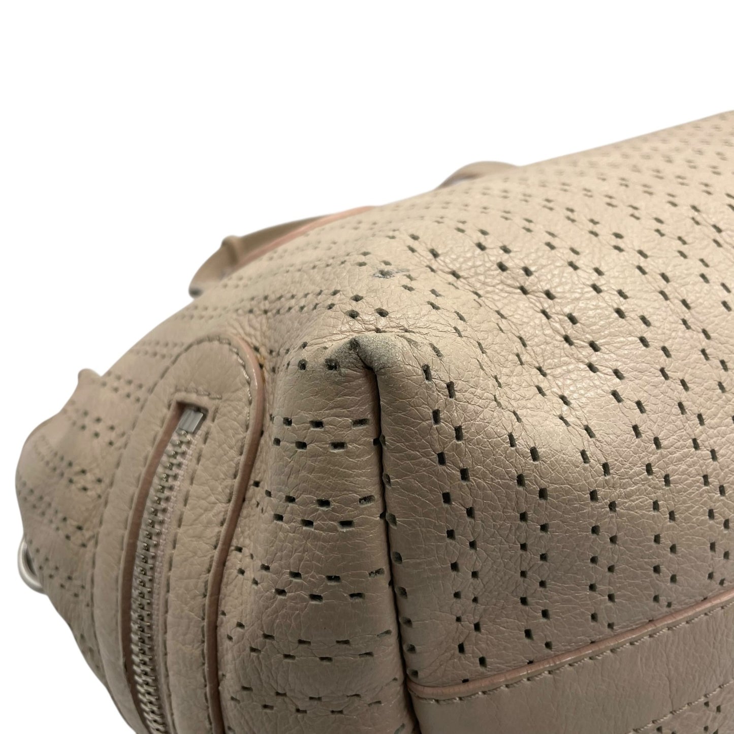 Chloé クロエ ケララ トートバッグ レザー Y2K vintage archive 00s パンチング ヌードカラー シルバーハードウェア 大容量 キャリーオール レディース U10