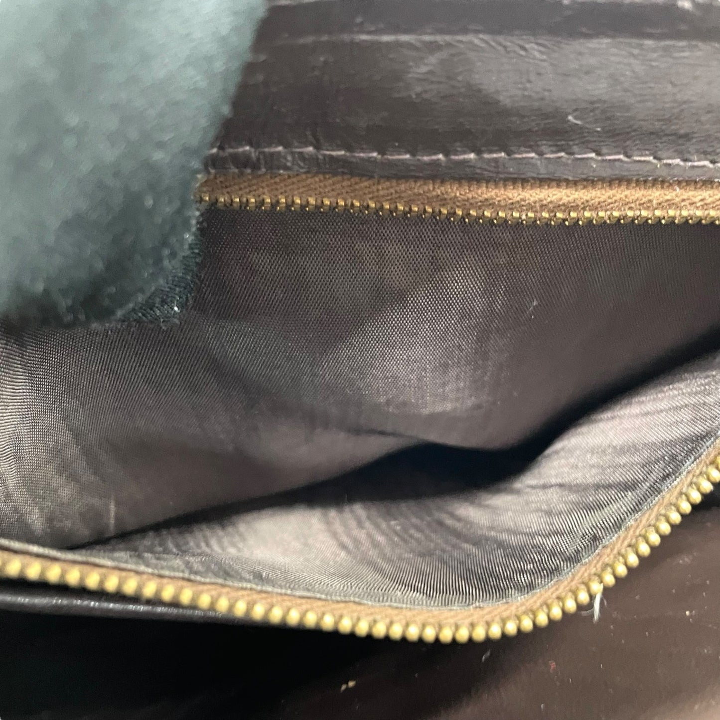 Authentic CELINE C Macadam Turnlock Handbag Canvas Leather Brown Gold Hardware Women