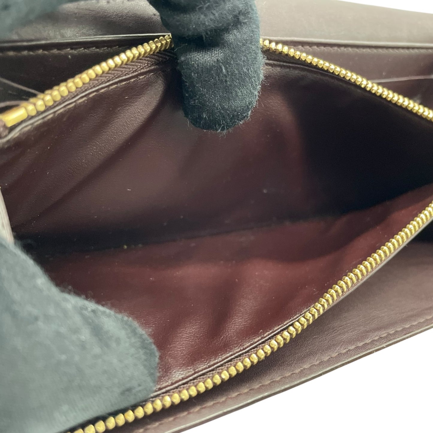 Authentic Louis Vuitton Porte-Feuille Sarah Monogram Vernis M93524 Long Wallet Amarante Patent Leather Gold Hardware Women's