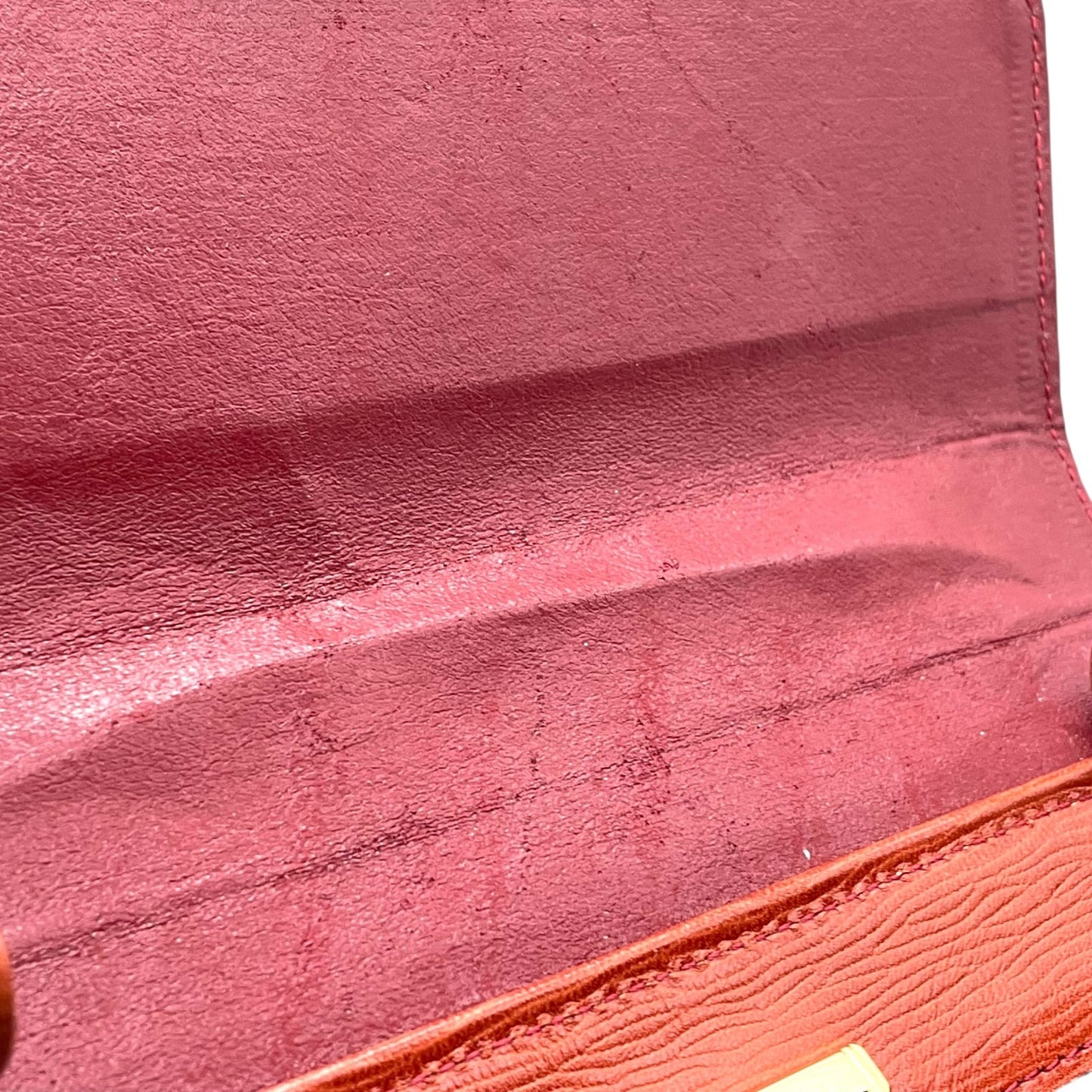 Excellent Authentic Gianni Versace 2WAY Handbag Shoulder Bag Leather Brown Orange Gold Hardware Crossbody Ladies