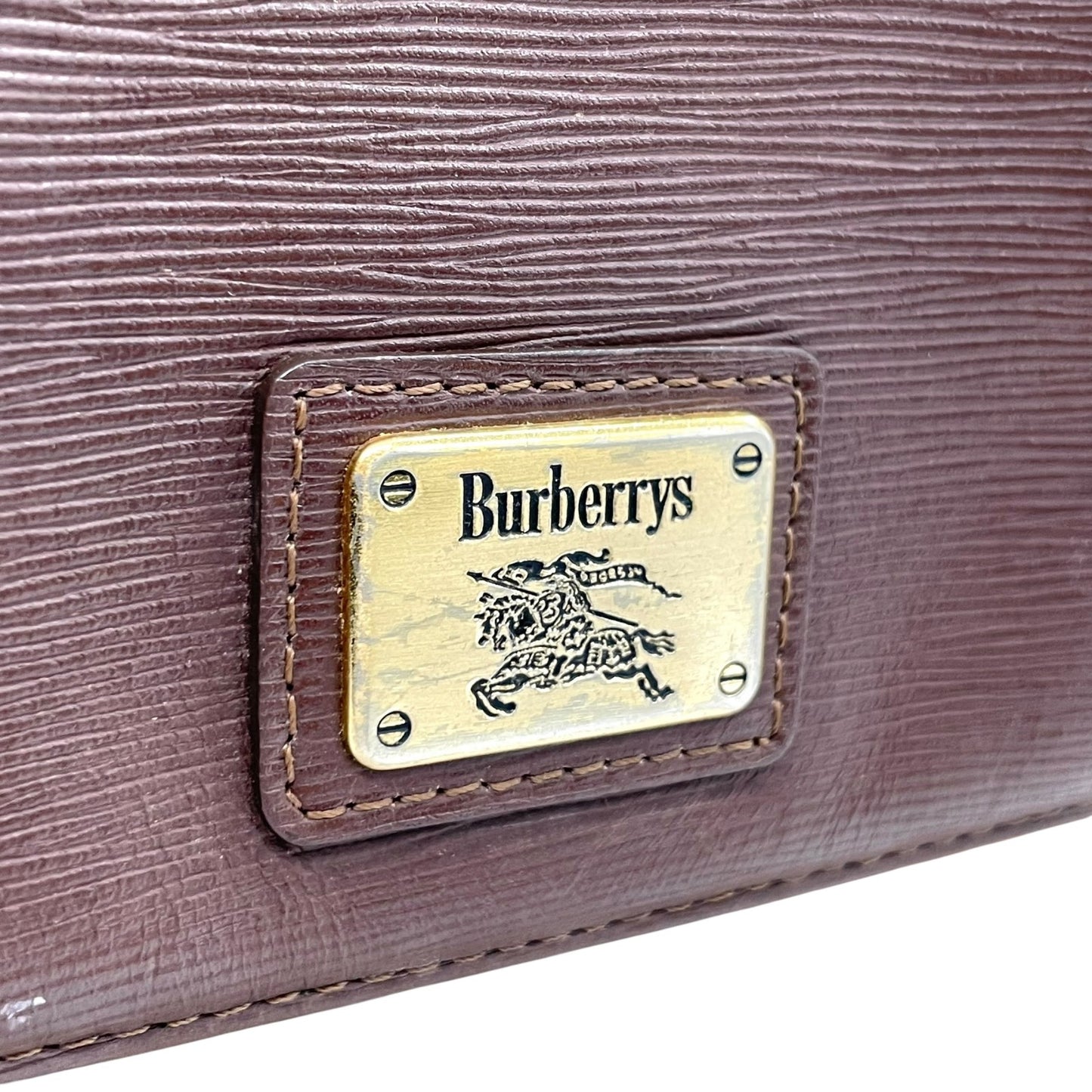 BURBERRY バーバリー ショルダーバッグ ノバチェック シャドーホース ホースロゴ 茶 ブラウン ベージュ キャンバス レザー ゴールド金具 ポシェット 斜め掛け可 ヴィンテージ レディース K13