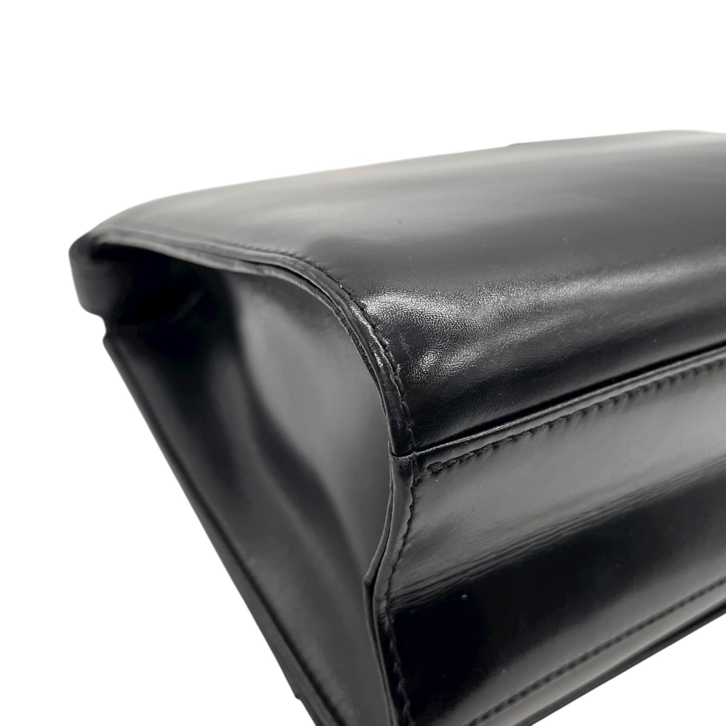 ジバンシィ GIVENCHY ジバンシー ショルダーバッグ レザー 黒 ブラック ゴールド金具 ロゴ ヴィンテージ C5