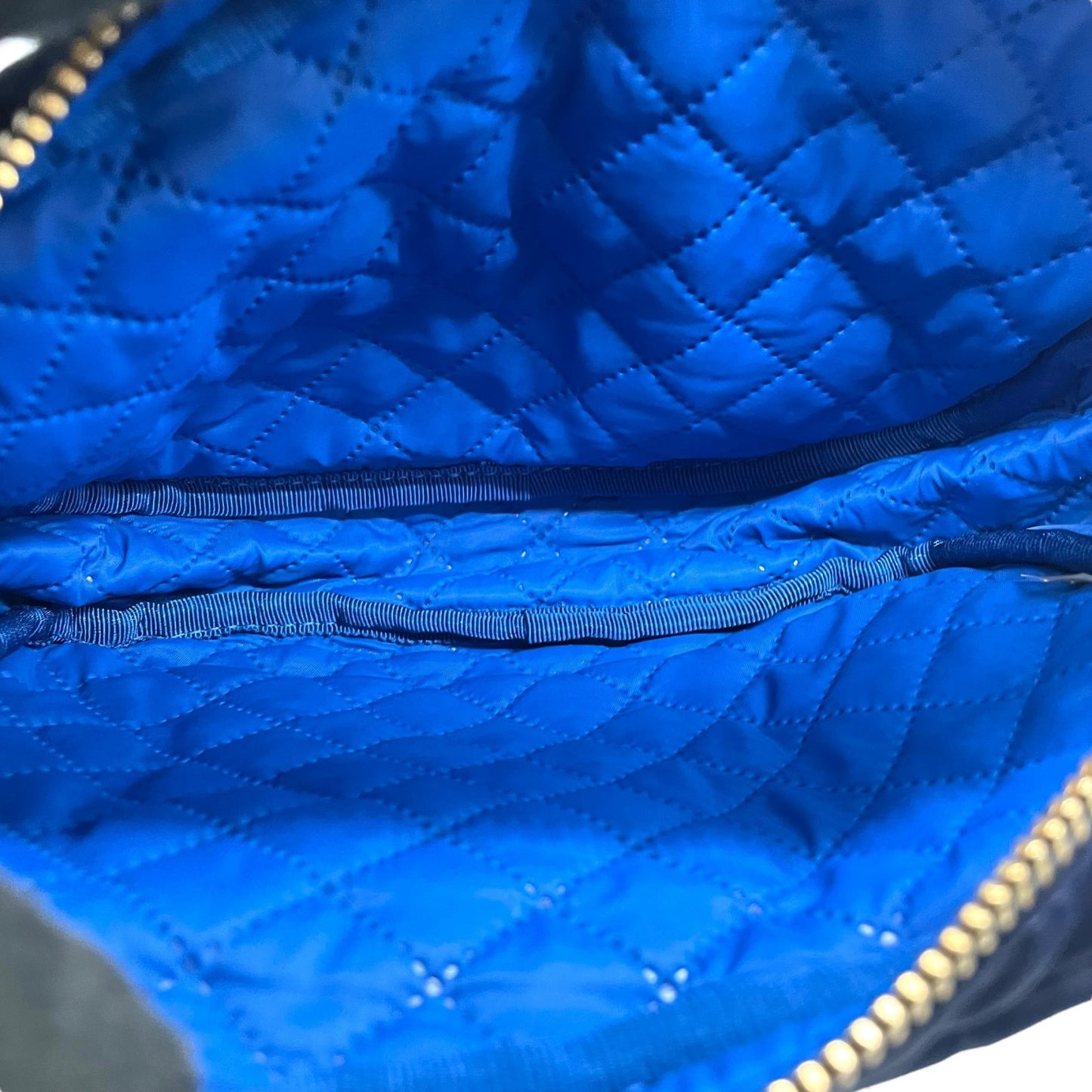 未使用級 美品 トリーバーチ TORY BURCH ボディバッグ ウエストポーチ ショルダーバッグ ネイビー 紺 ブルー 青ナイロン レザー コンビ B1