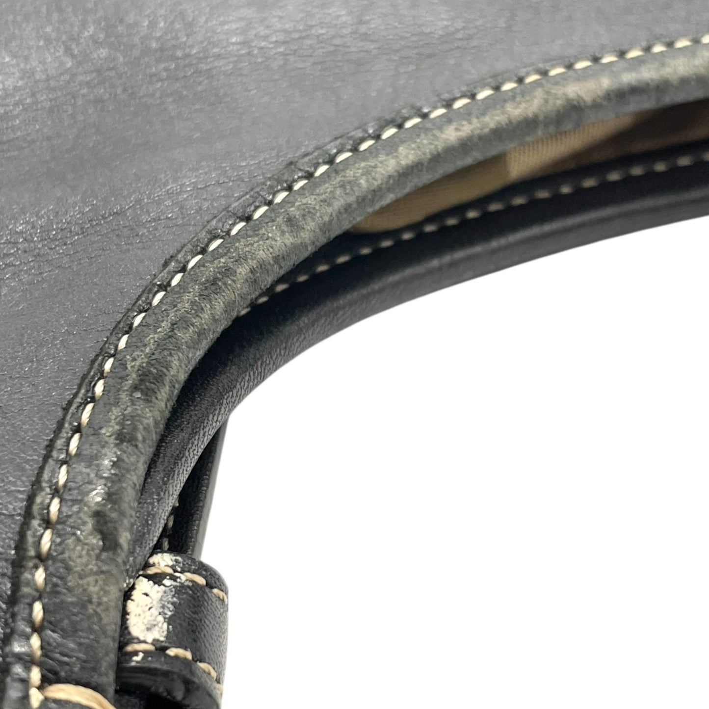 コーチ COACH ショルダーバッグ 9549 レザー 黒 ブラック シルバー金具 ホワイトステッチ 肩掛け 通勤 通学 E5