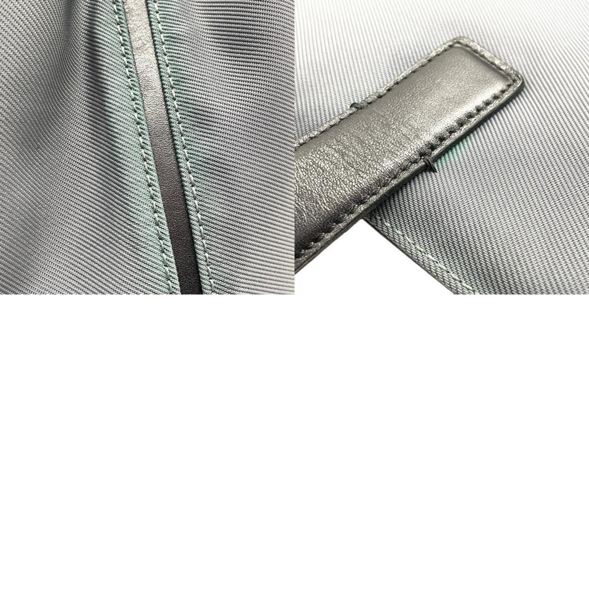 コーチ COACH トートバッグ ショルダーバッグ 7400 ナイロン レザー 灰色 グレー ショルダーストラップ付き 2WAY A4対応 S24