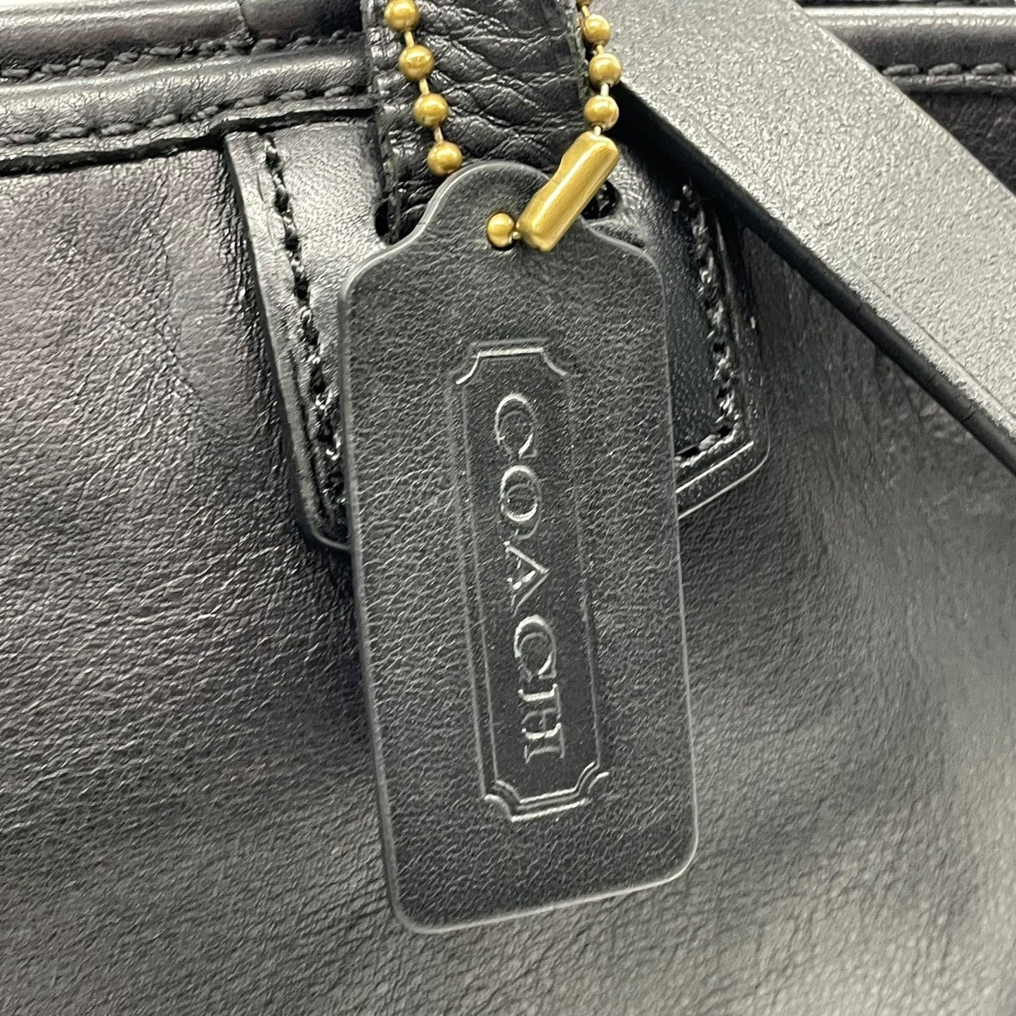 コーチ COACH トートバッグ 黒 ブラック レザー シンプルデザイン A4対応 肩掛け ショルダー 71329 チャーム付き U11