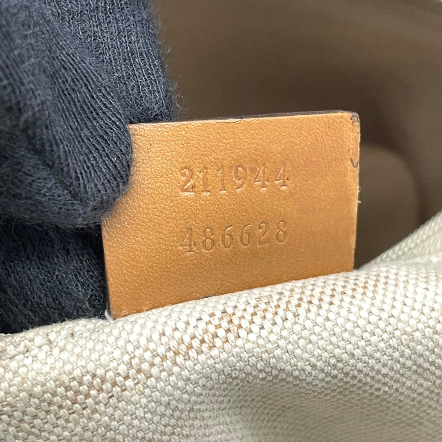 グッチ GUCCI GGデニム GGキャンバス スーキー ハンドバッグ トートバッグ キャンバス×レザー チャーム付 ブルー 青 ブラウン 茶 ゴールド金具 ホーボー Y2K レディース K9