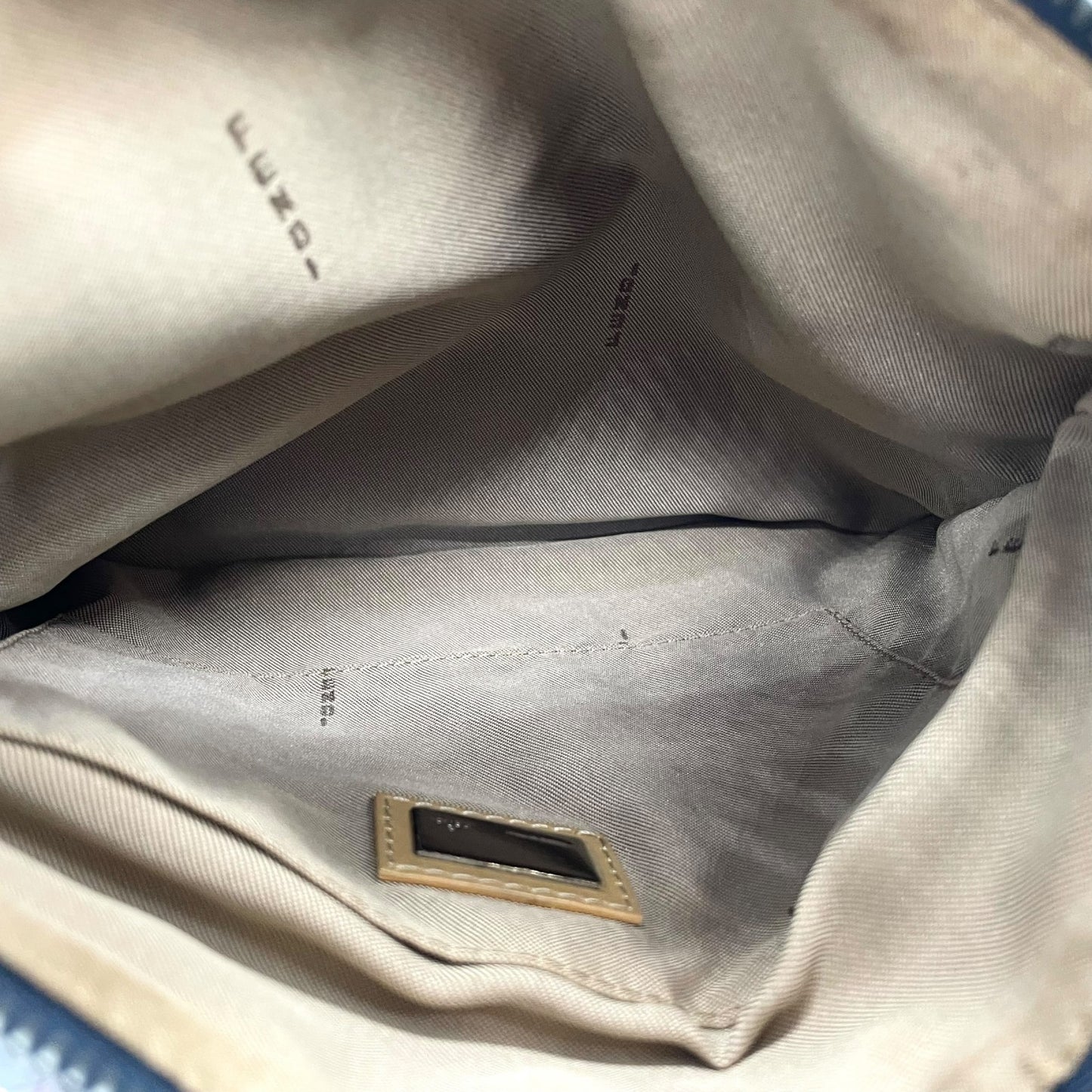 フェンディ Fendi ズッキーノ ショルダーバッグ ネイビー キャンバス レザー 斜め掛け ワンショルダー 00s c2