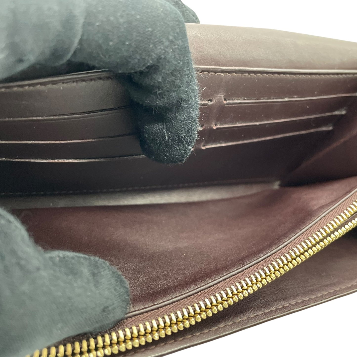 Authentic Louis Vuitton Porte-Feuille Sarah Monogram Vernis M93524 Long Wallet Amarante Patent Leather Gold Hardware Women's