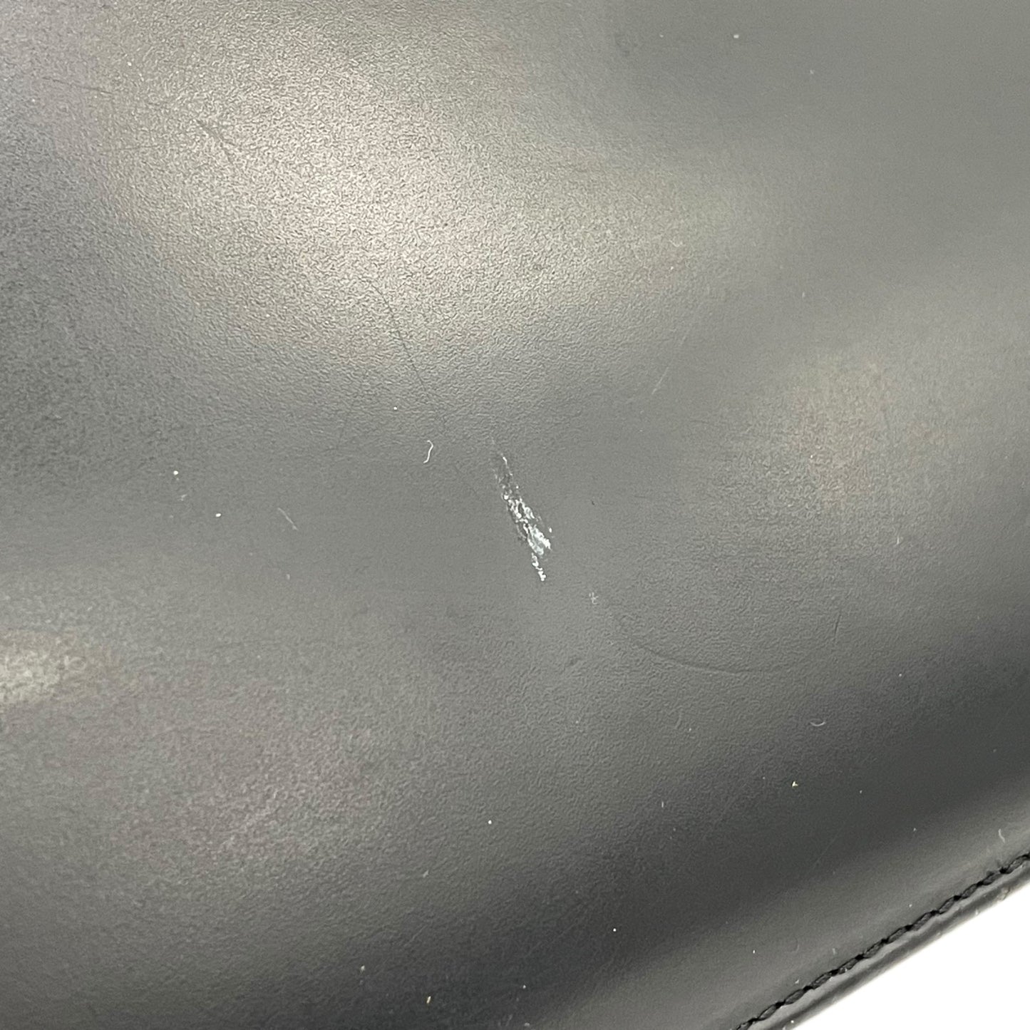 Authentic BURBERRY Black Nova Check Shadow Horse Leather Handbag Shoulder Bag Silver Hardware Women's Flap Closure