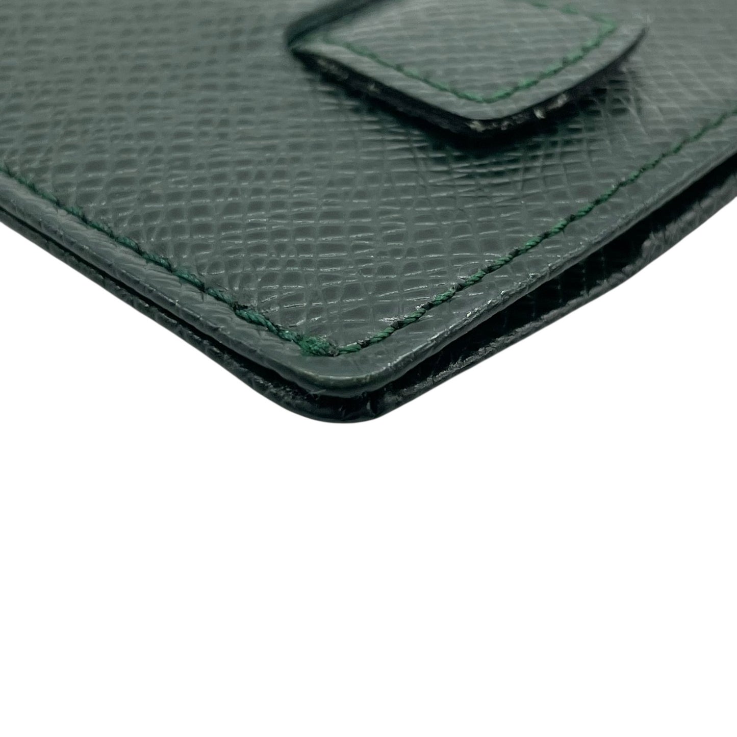 美品 LOUIS VUITTON ルイヴィトン タイガ エテュイ カルト デヴィジット トワレット カードケース M30544 緑 グリーン レザー 定期ケース メンズ ビジネス W3