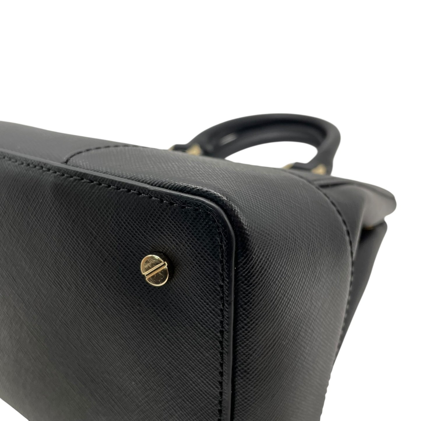 美品 Tory Burch トリーバーチ 2WAY ハンドバッグ ショルダーバッグ 黒 ブラック レザー ロビンソン ゴールド金具 ロゴ 斜め掛け 手提げ レディース ミニバッグ E5