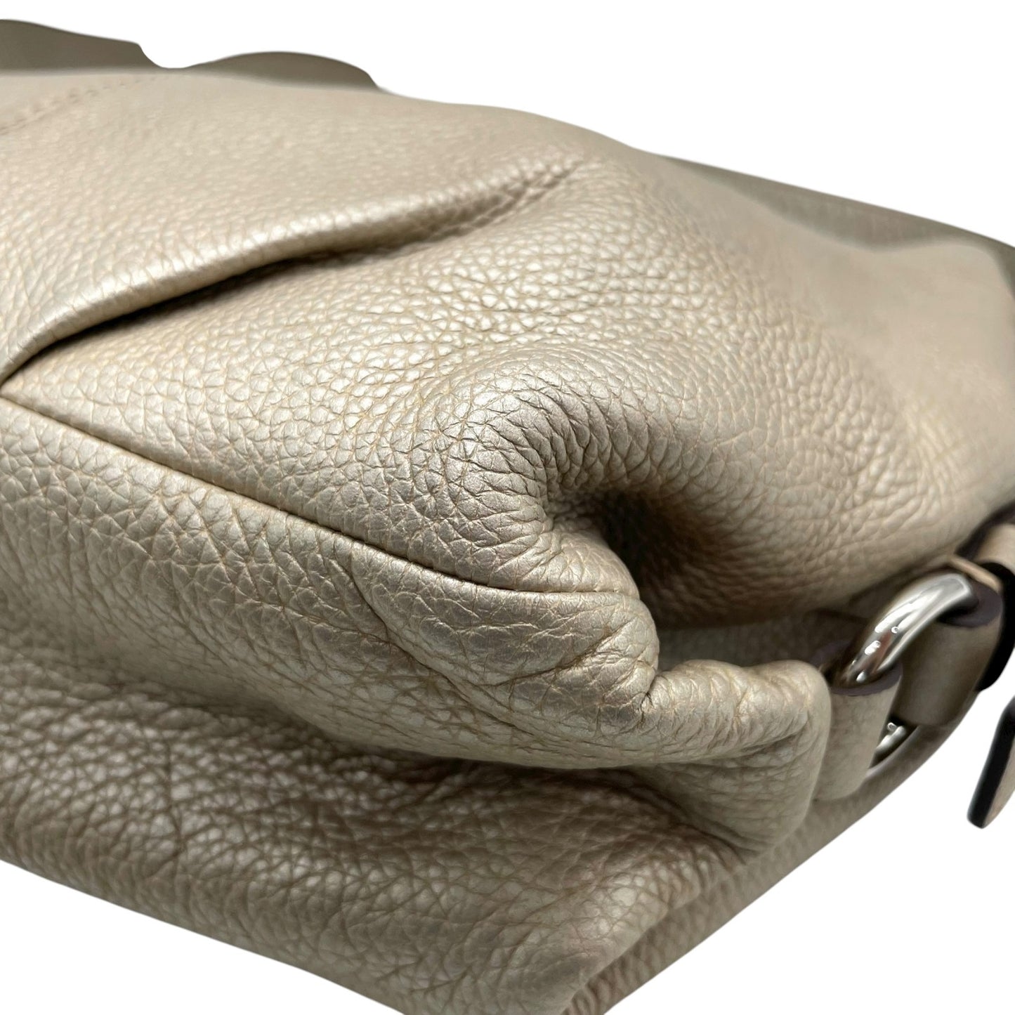 コーチ COACH レザー ショルダーバッグ 肩掛け F15065 グレージュ ベージュ シルバー金具 柔らかいシボ革 上品 C5