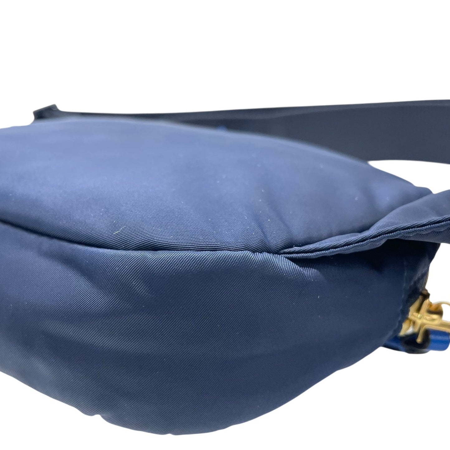 未使用級 美品 トリーバーチ TORY BURCH ボディバッグ ウエストポーチ ショルダーバッグ ネイビー 紺 ブルー 青ナイロン レザー コンビ B1