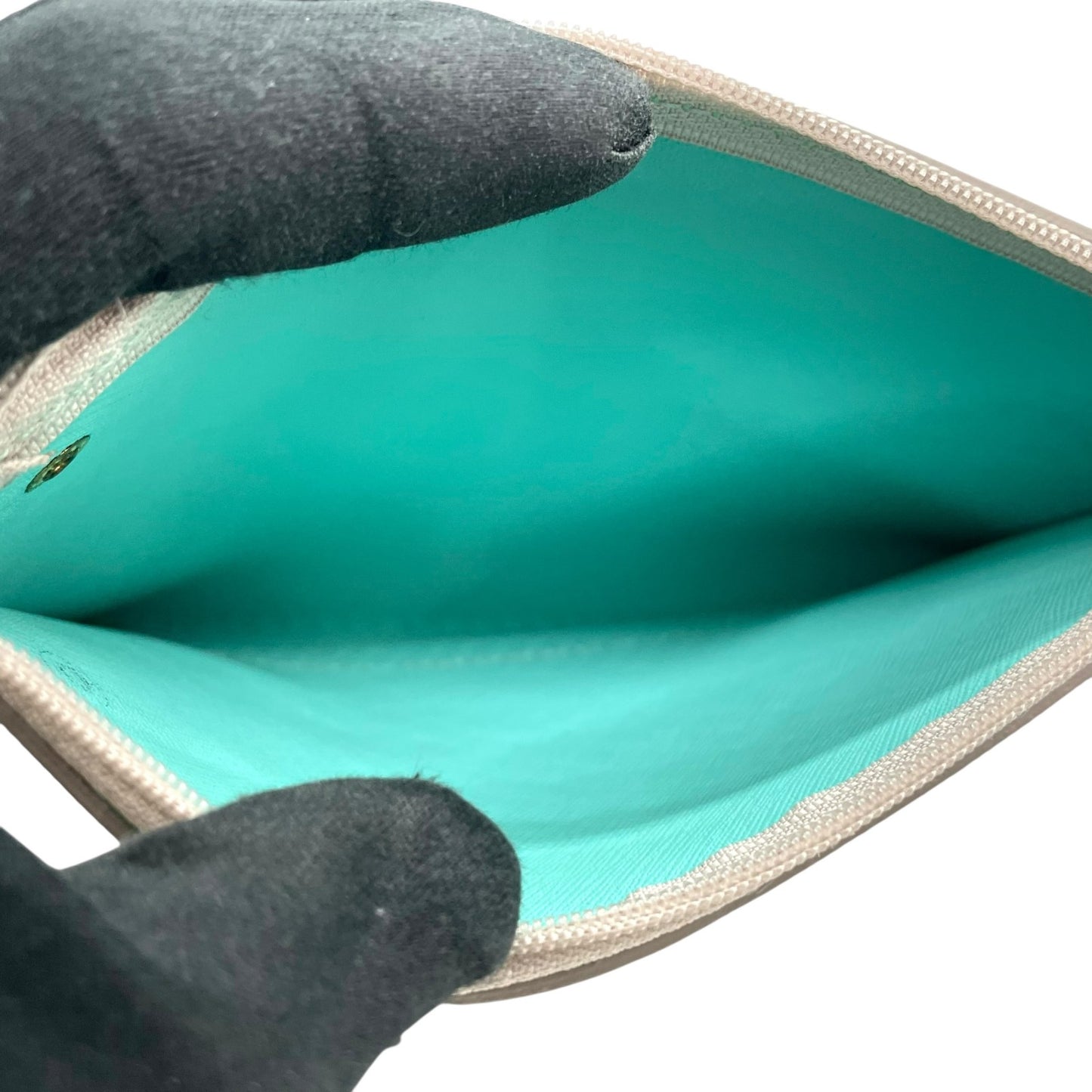 美品 ジルスチュアート JILLSTUART トートバッグ ショルダーバッグ 肩掛け 2WAY バイカラー ゴールド ポーチ付き ベージュ×ミントグリーン D2