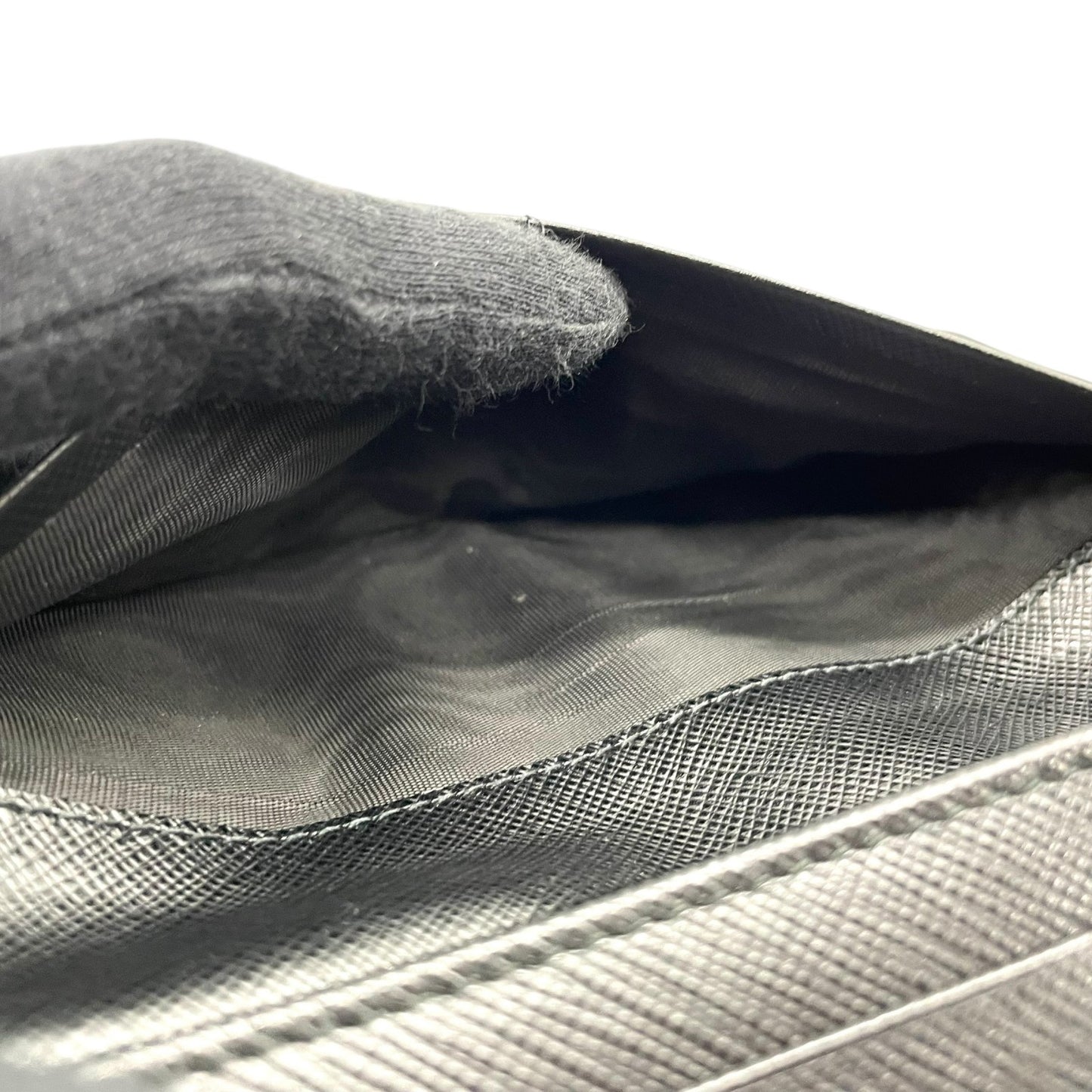 プラダ PRADA 長財布 ブラック 黒 NERO サフィアーノレザー ゴールド金具 ロゴ 1MH132/2D93/F0002 メンズ レディース M1