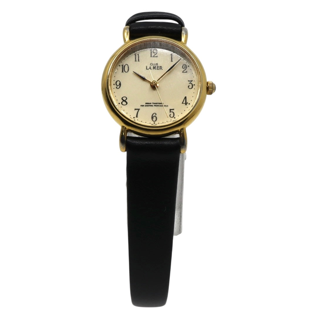 【美品/電池交換済/新品ベルト】 citizen シチズン クラブラメール 腕時計 2931-293177 レディース クオーツ ゴールド アナログ クラシックデザイン ヴィンテージ ドレスウォッチ アイボリー文字盤 エレガント 上品 クリーニング済み G3