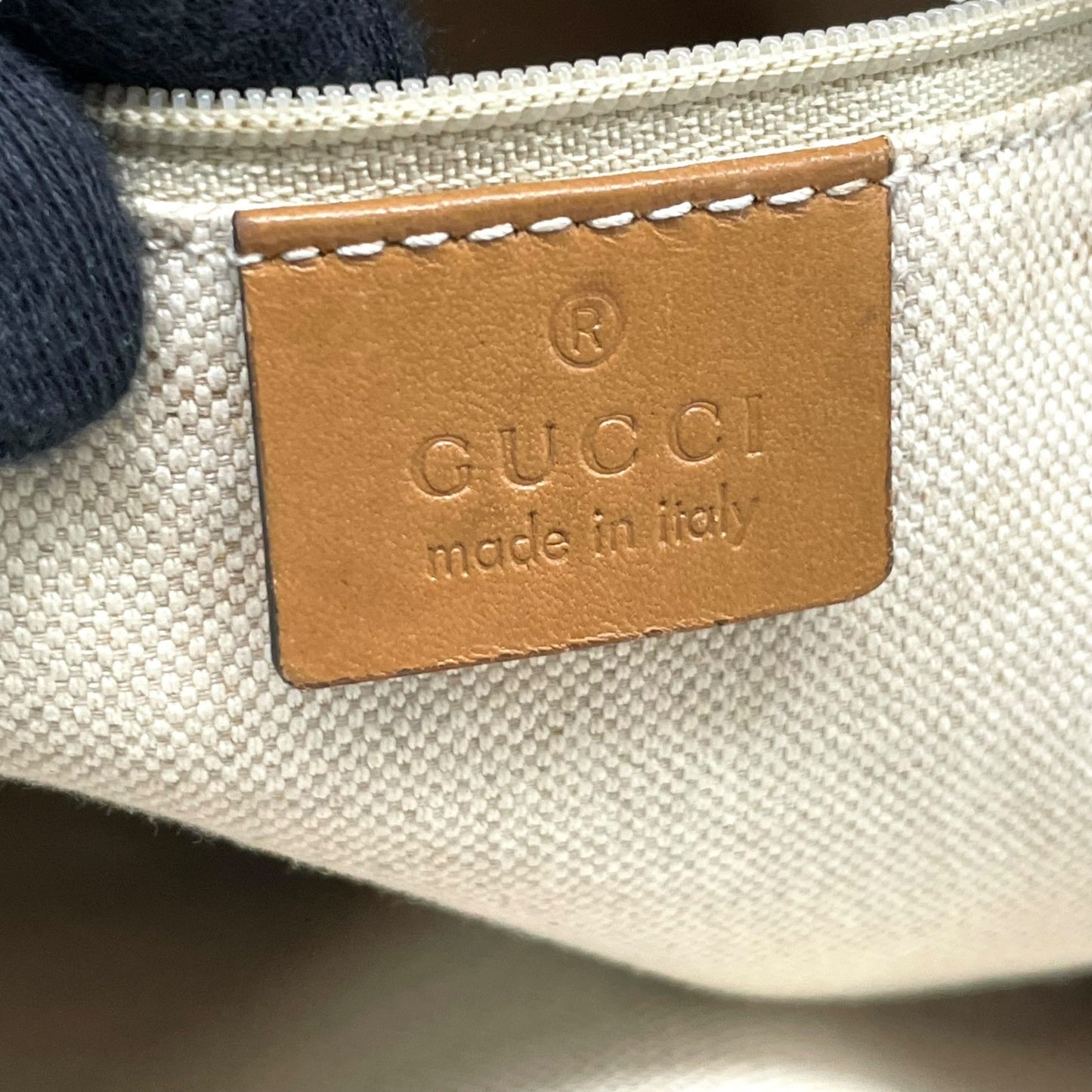 グッチ GUCCI GGデニム GGキャンバス スーキー ハンドバッグ トートバッグ キャンバス×レザー チャーム付 ブルー 青 ブラウン 茶 ゴールド金具 ホーボー Y2K レディース K9